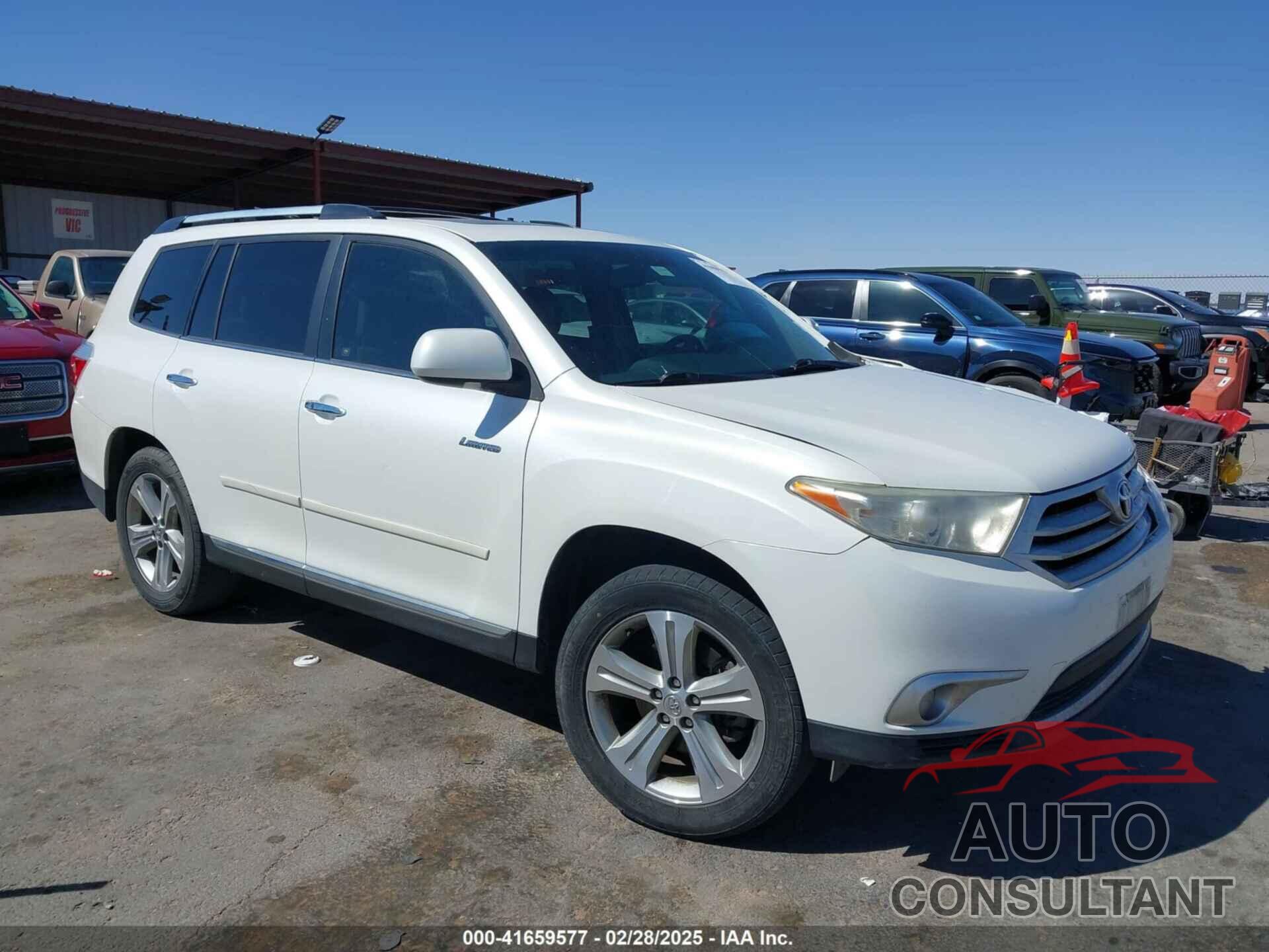 TOYOTA HIGHLANDER 2012 - 5TDYK3EH5CS081107