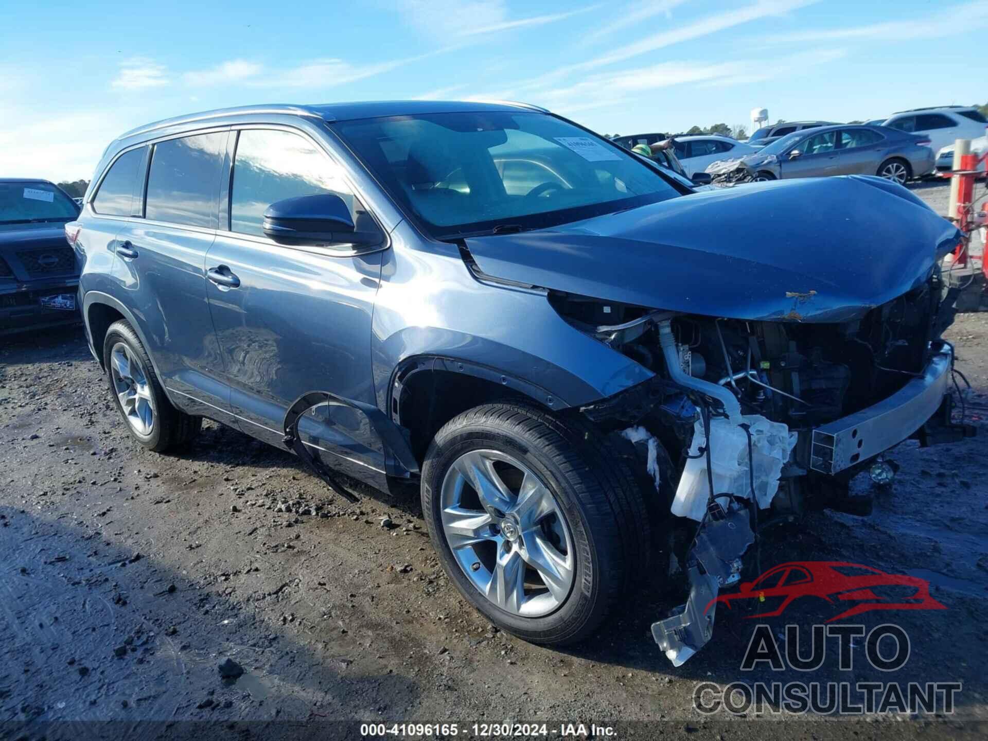 TOYOTA HIGHLANDER 2015 - 5TDYKRFH4FS104303