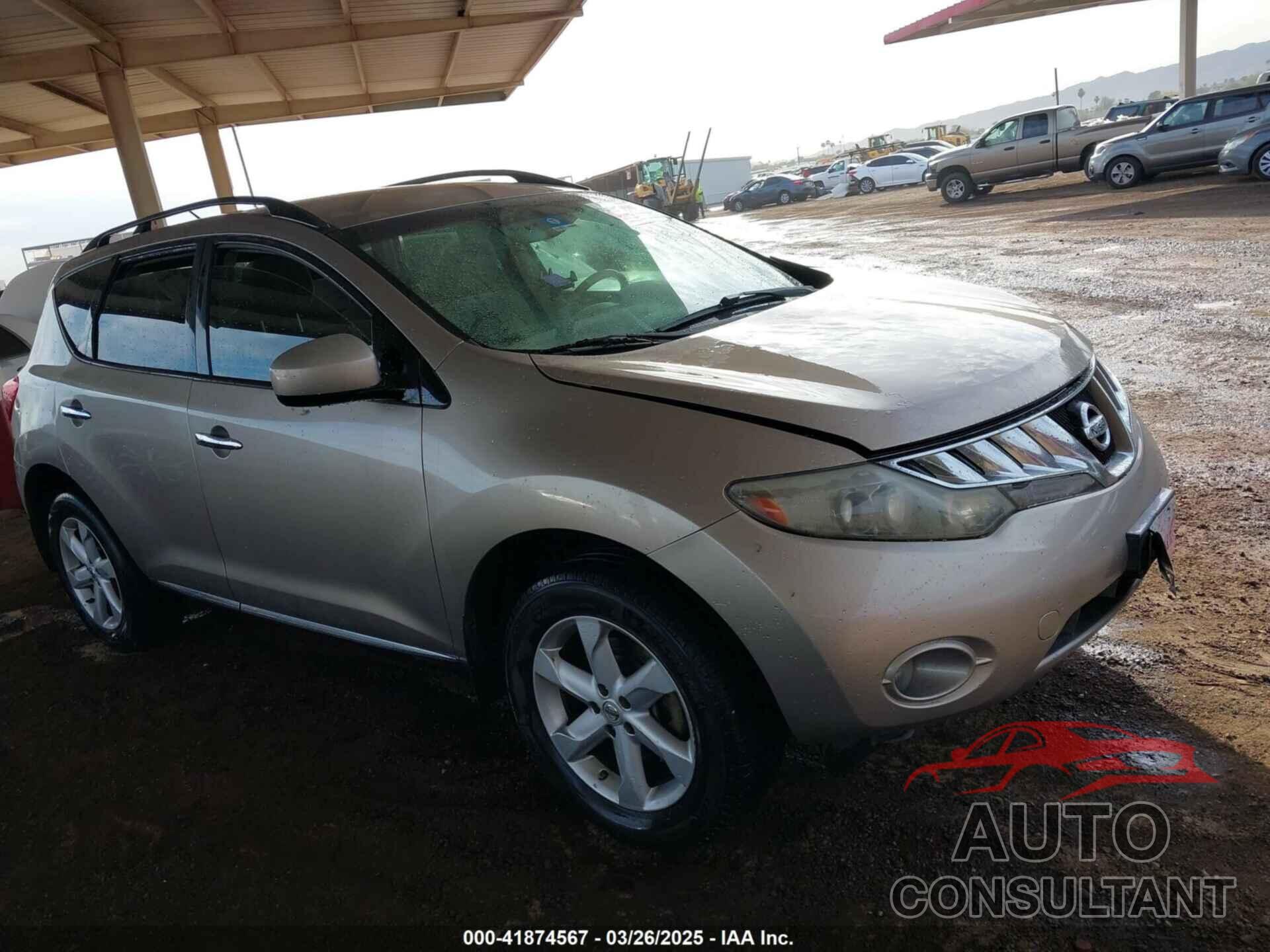 NISSAN MURANO 2009 - JN8AZ18U49W024565