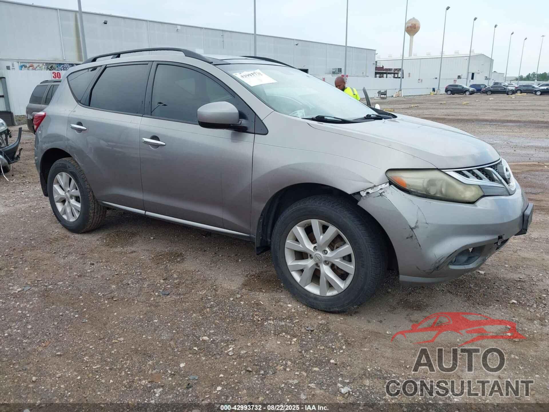NISSAN MURANO 2012 - JN8AZ1MUXCW103297