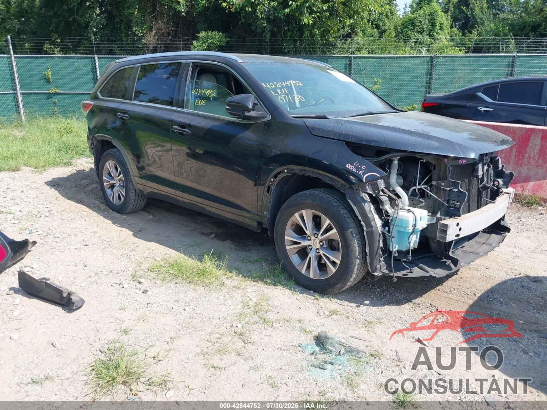 TOYOTA HIGHLANDER 2015 - 5TDKKRFH9FS061115
