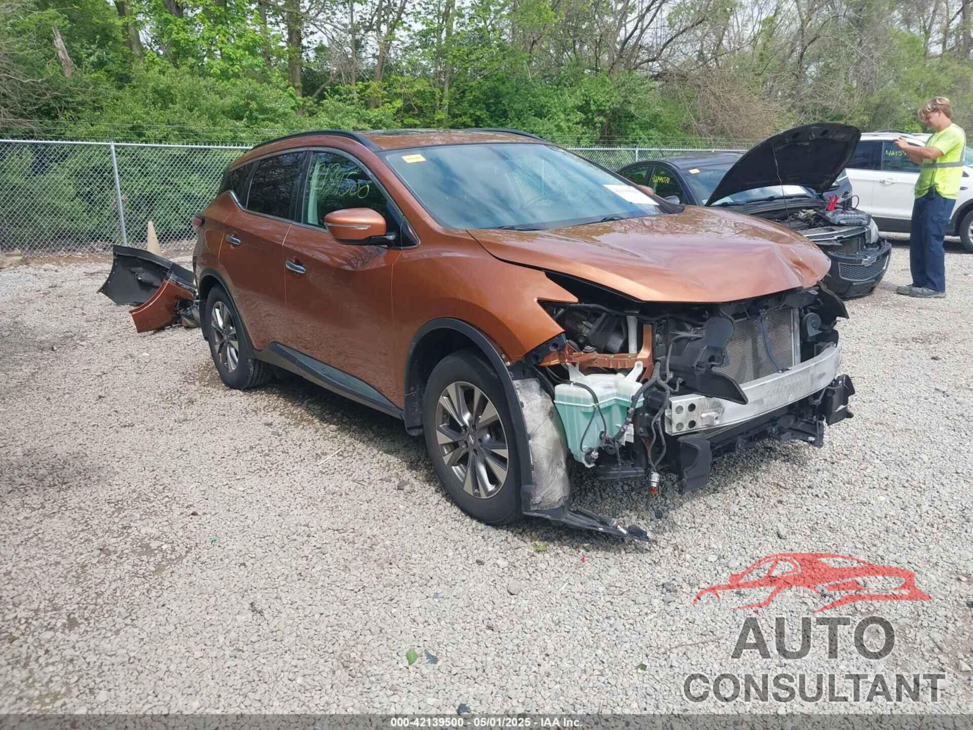 NISSAN MURANO 2015 - 5N1AZ2MGXFN243996
