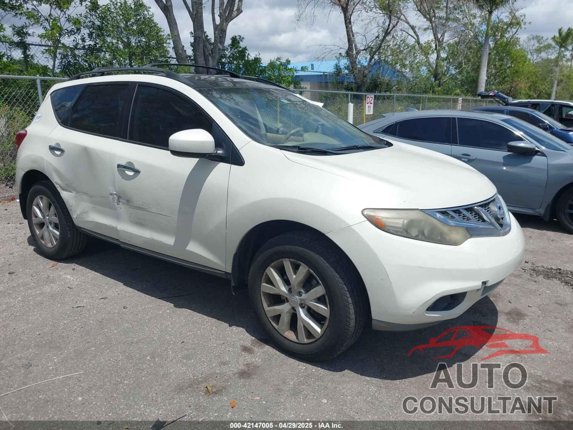 NISSAN MURANO 2012 - JN8AZ1MU4CW119026