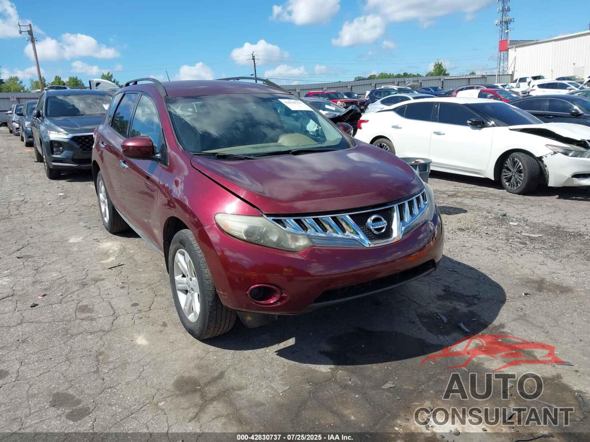 NISSAN MURANO 2009 - JN8AZ18WX9W101036