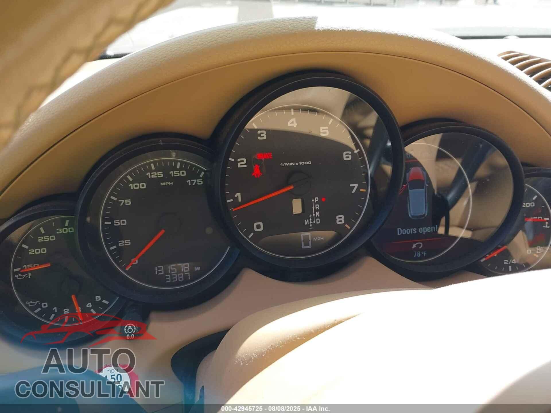 PORSCHE CAYENNE 2011 - WP1AA2A26BLA00159