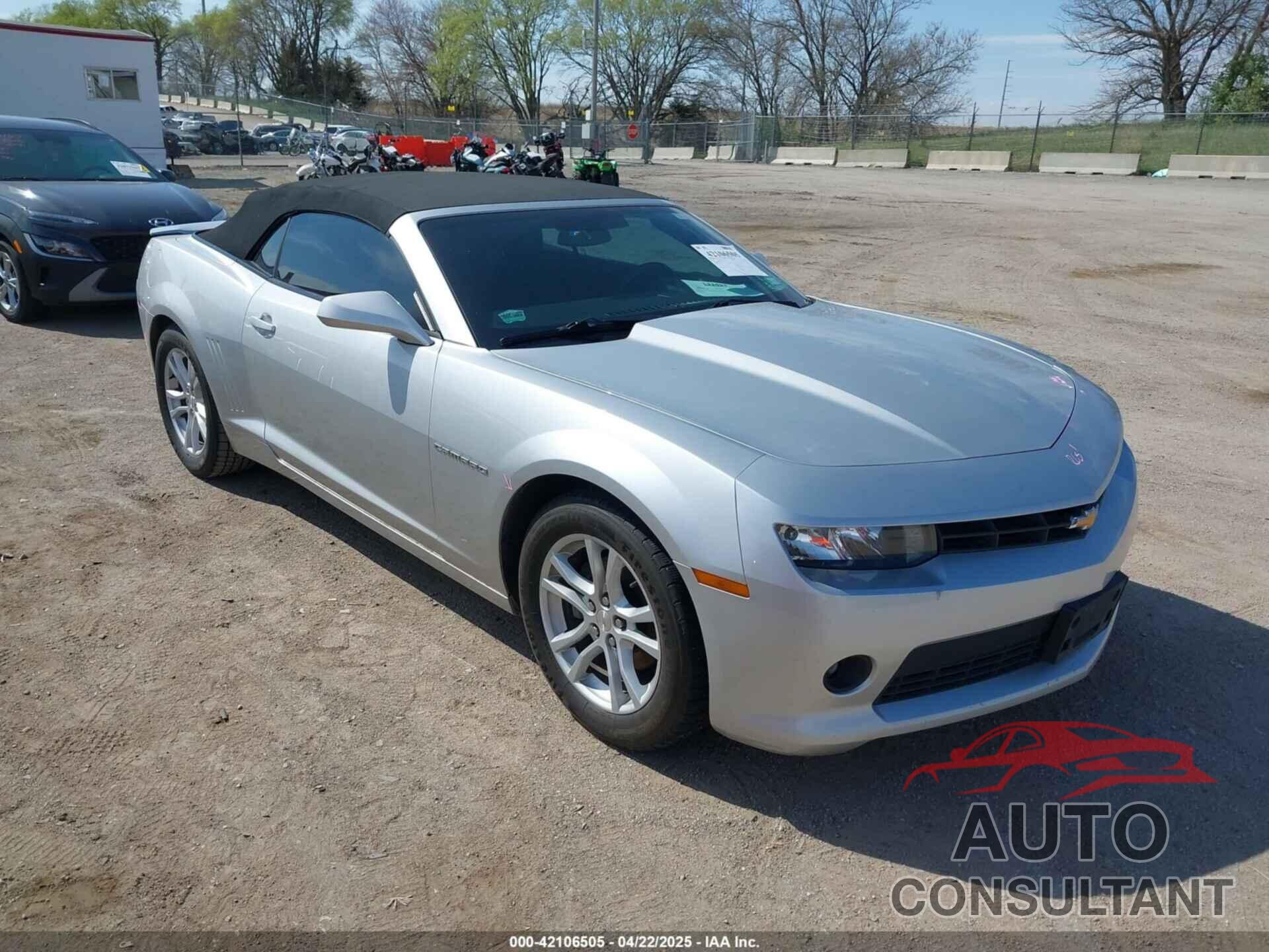 CHEVROLET CAMARO 2015 - 2G1FD3D36F9271110