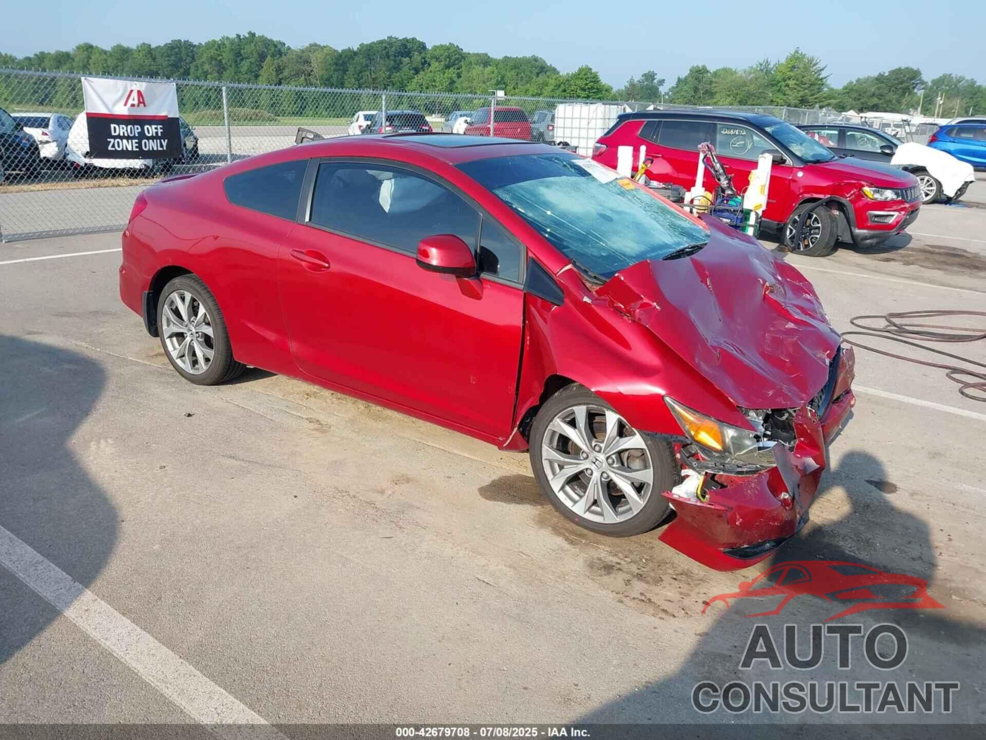 HONDA CIVIC 2012 - 2HGFG4A52CH705147