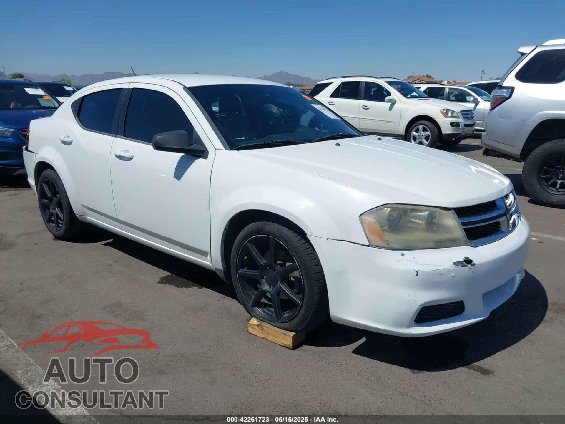 DODGE AVENGER 2013 - 1C3CDZAB3DN636737