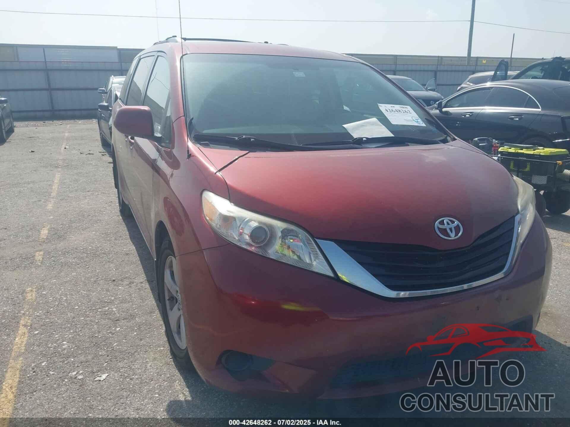 TOYOTA SIENNA 2012 - 5TDKK3DC0CS194135