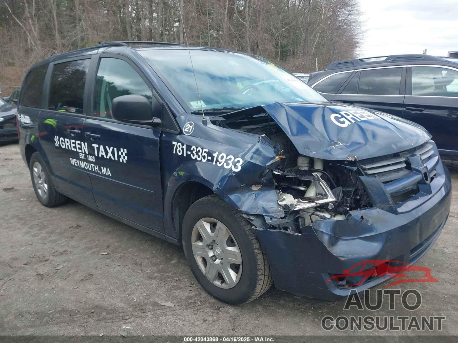 DODGE GRAND CARAVAN 2009 - 2D8HN44E89R603705