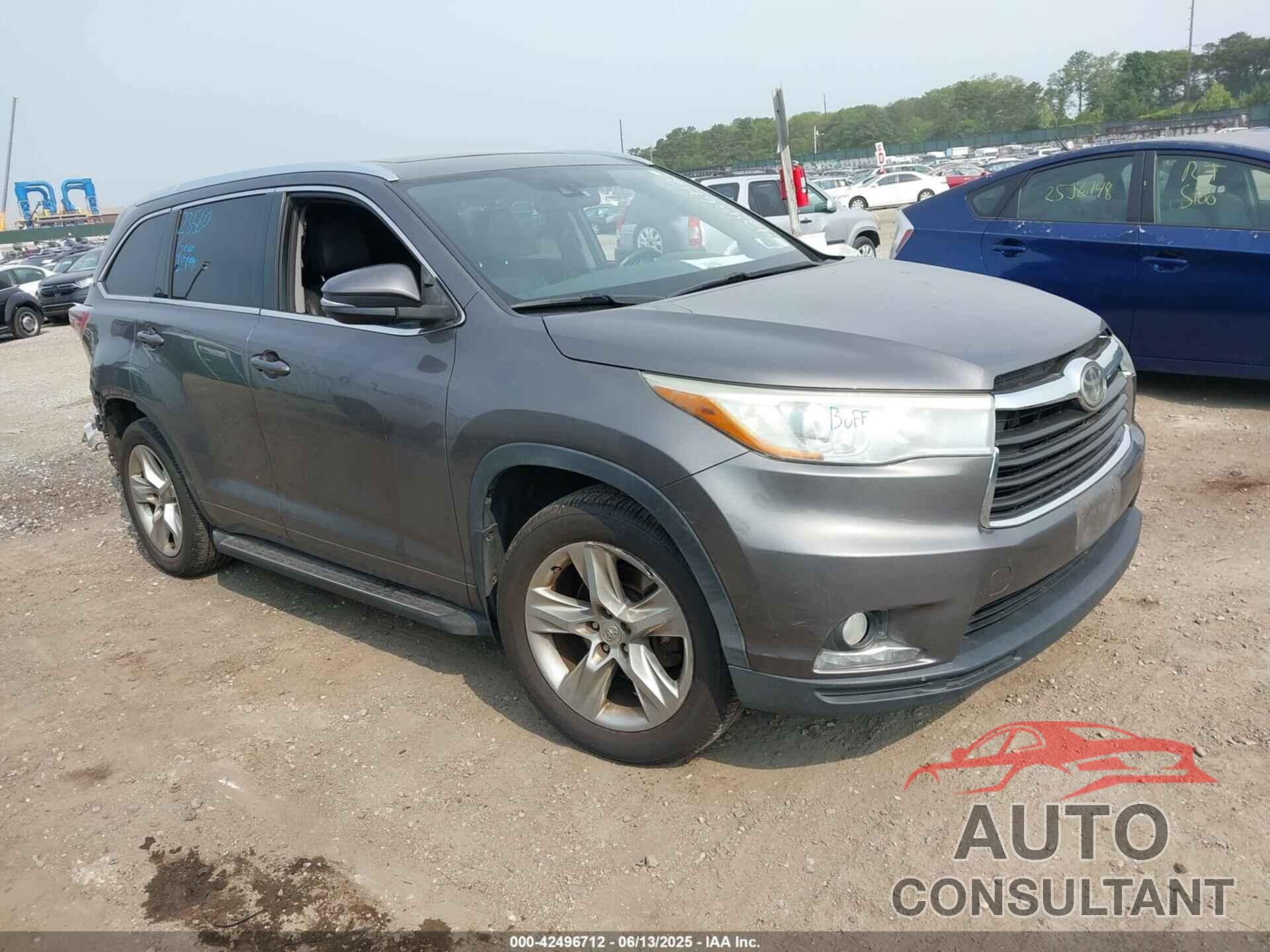 TOYOTA HIGHLANDER 2014 - 5TDDKRFH0ES018032