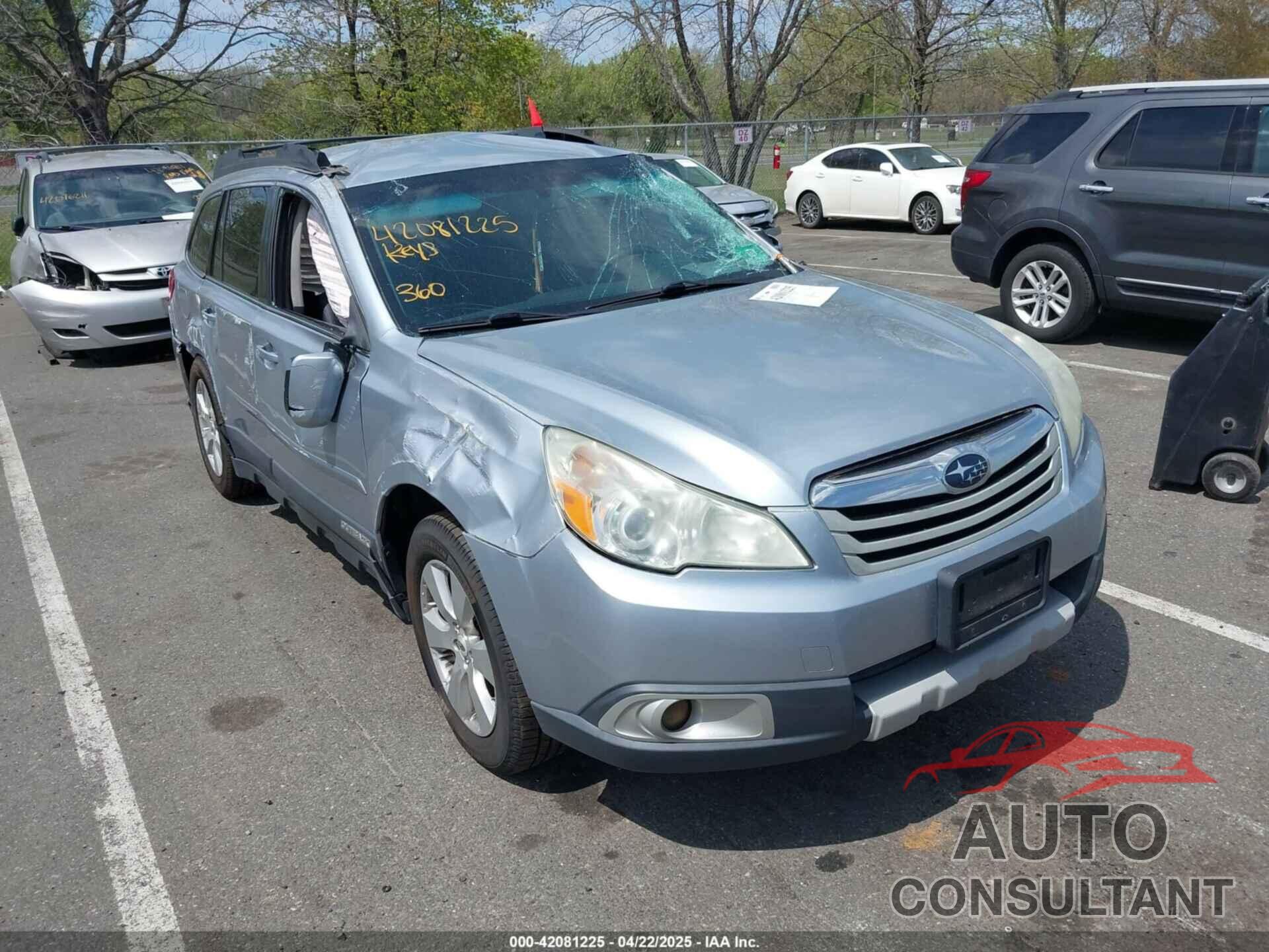 SUBARU OUTBACK 2012 - 4S4BRBJC0C3257063