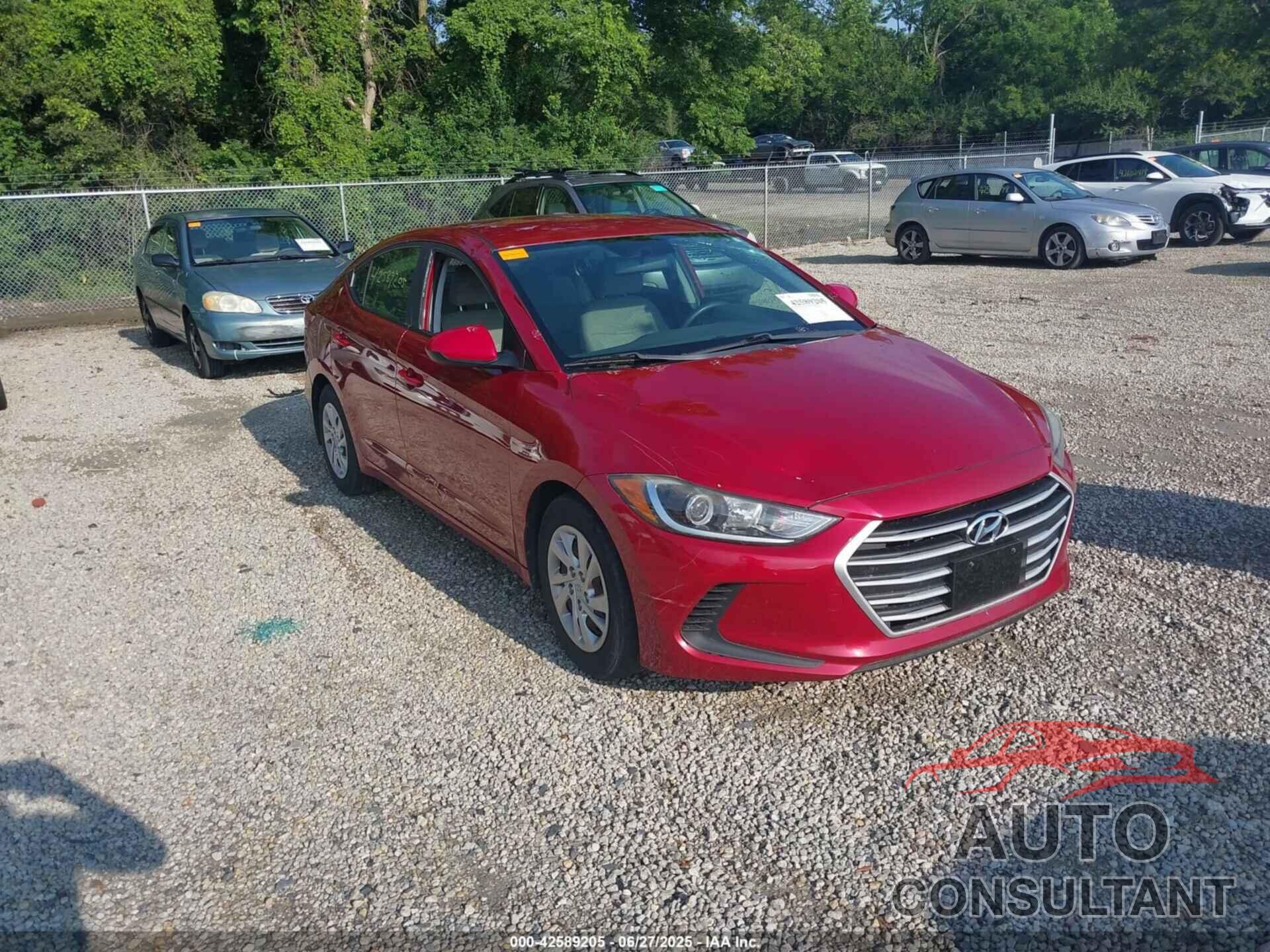 HYUNDAI ELANTRA 2018 - KMHD74LF9JU453706