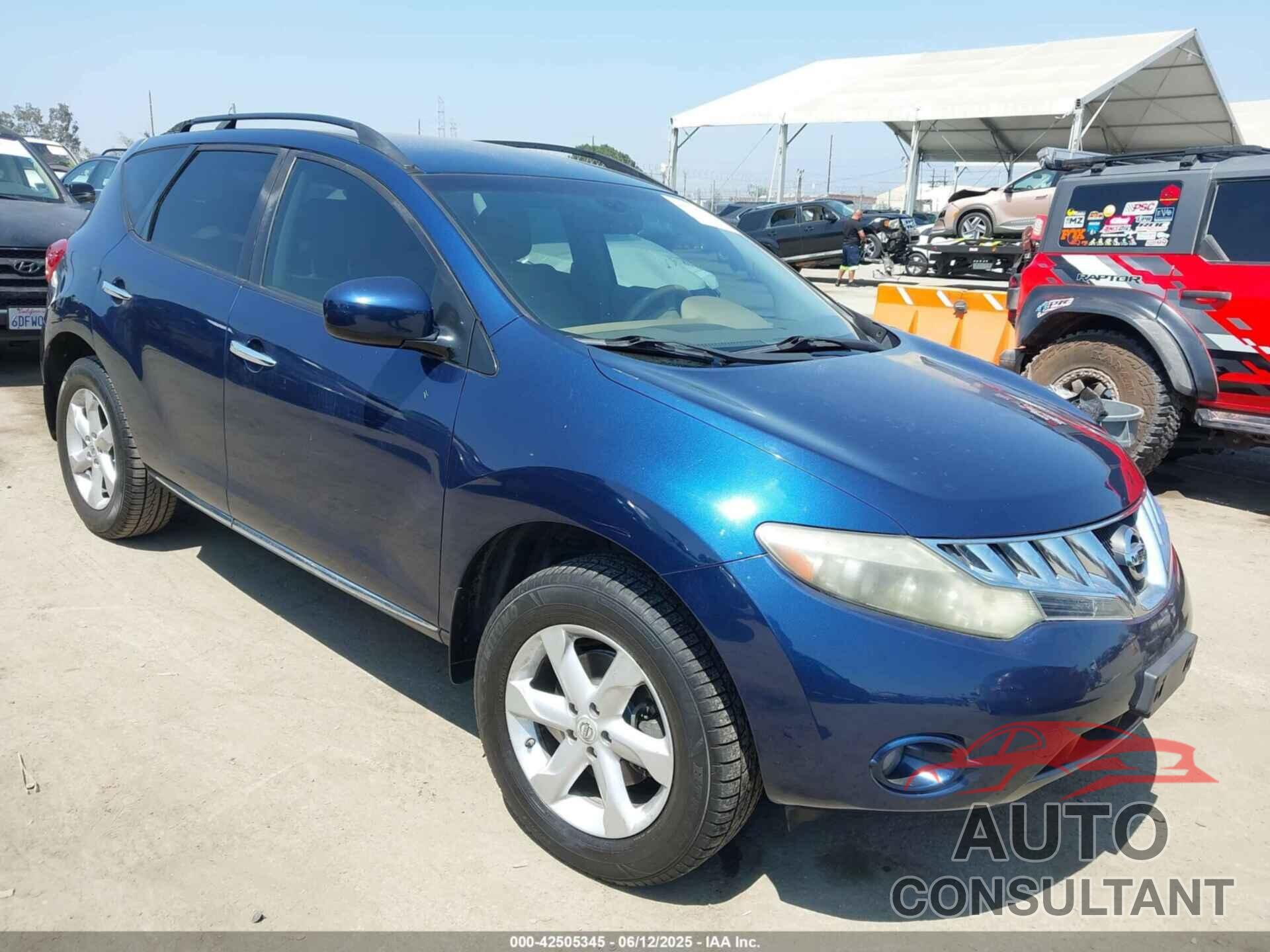 NISSAN MURANO 2009 - JN8AZ18U19W008405