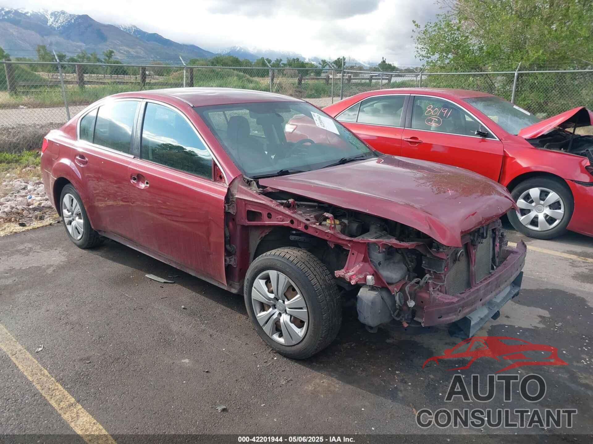 SUBARU LEGACY 2013 - 4S3BMCA64D3031127