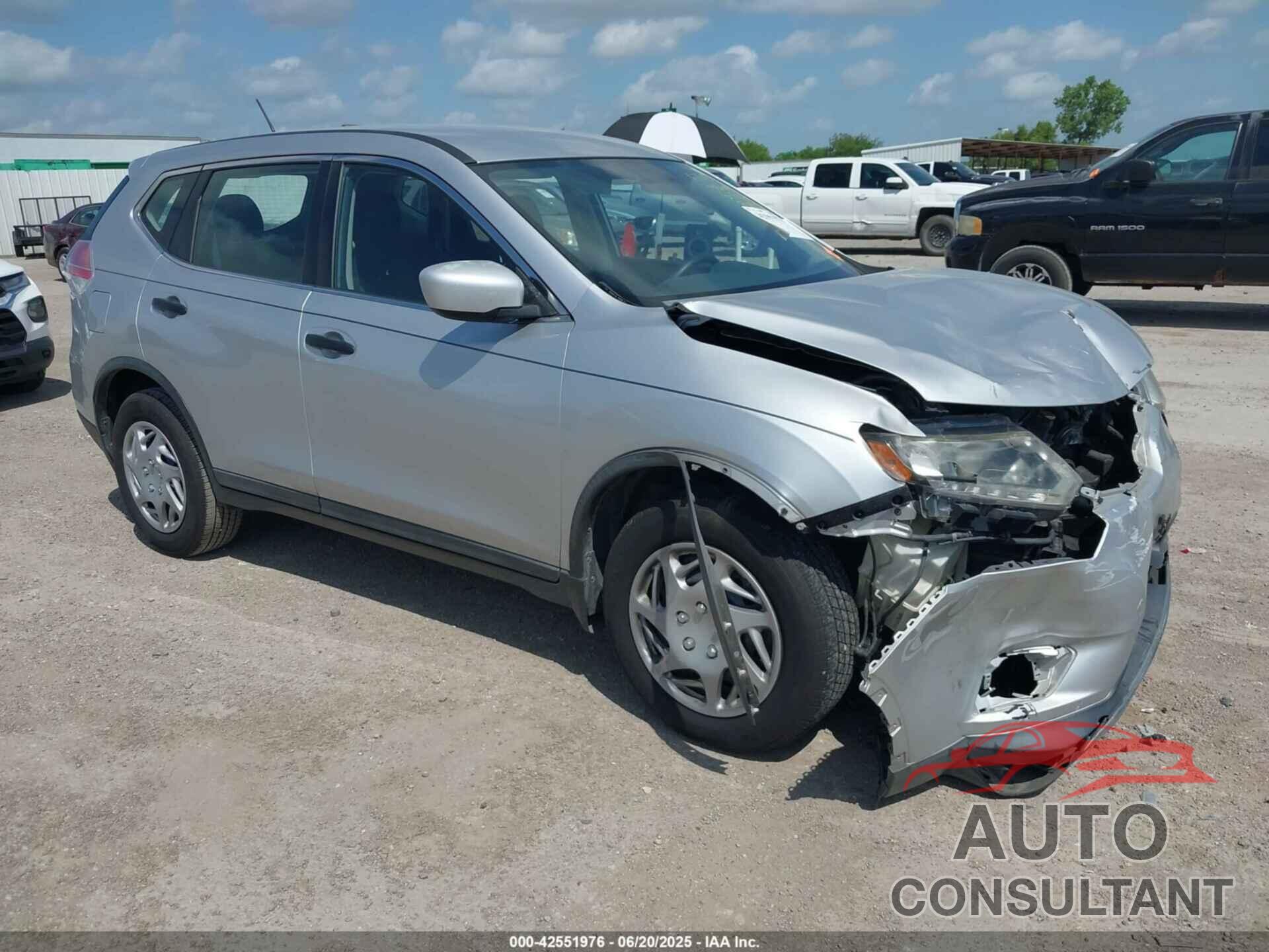 NISSAN ROGUE 2016 - KNMAT2MT8GP639286
