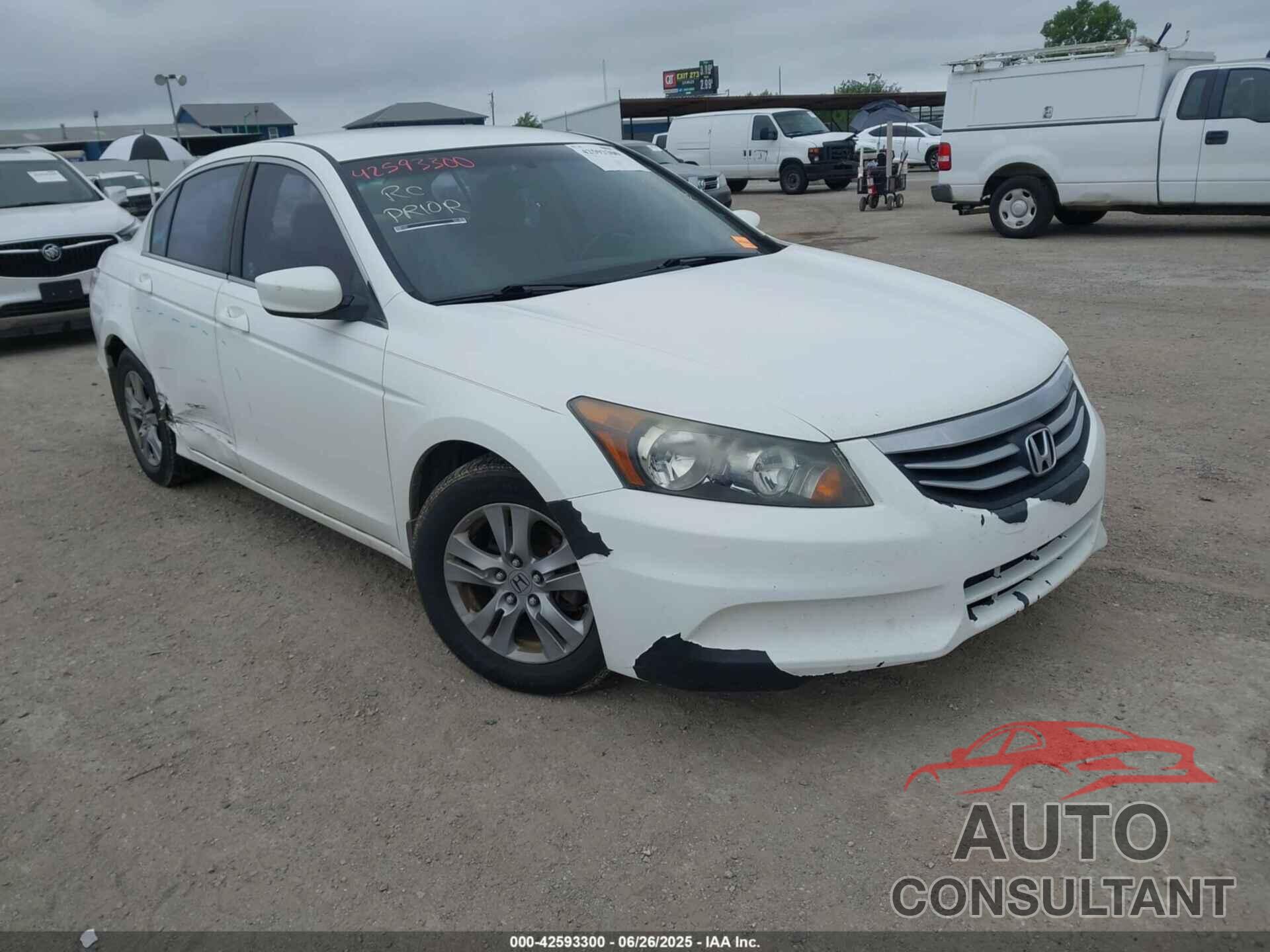 HONDA ACCORD 2012 - 1HGCP2F65CA081836