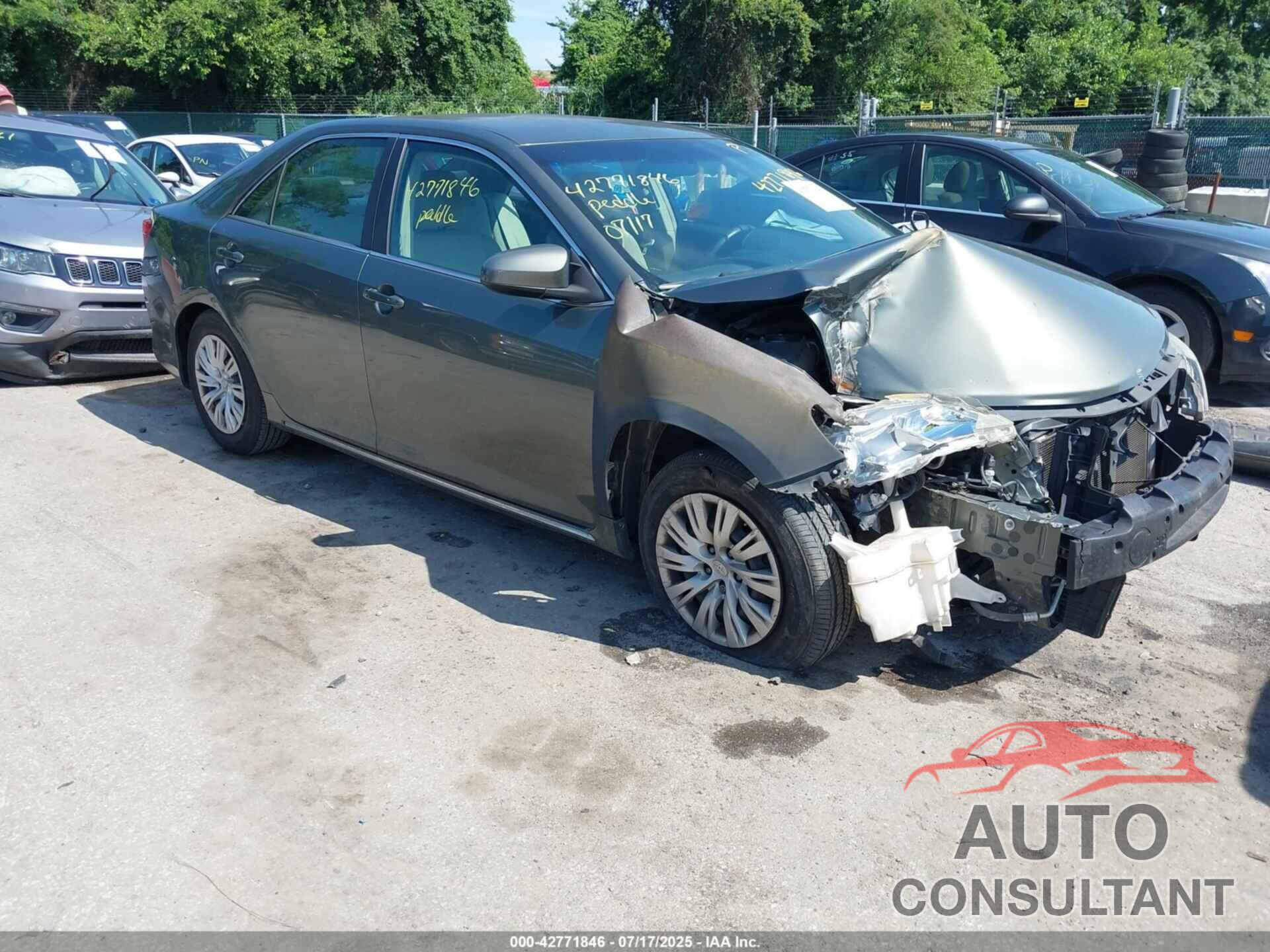 TOYOTA CAMRY 2012 - 4T1BF1FK1CU114426