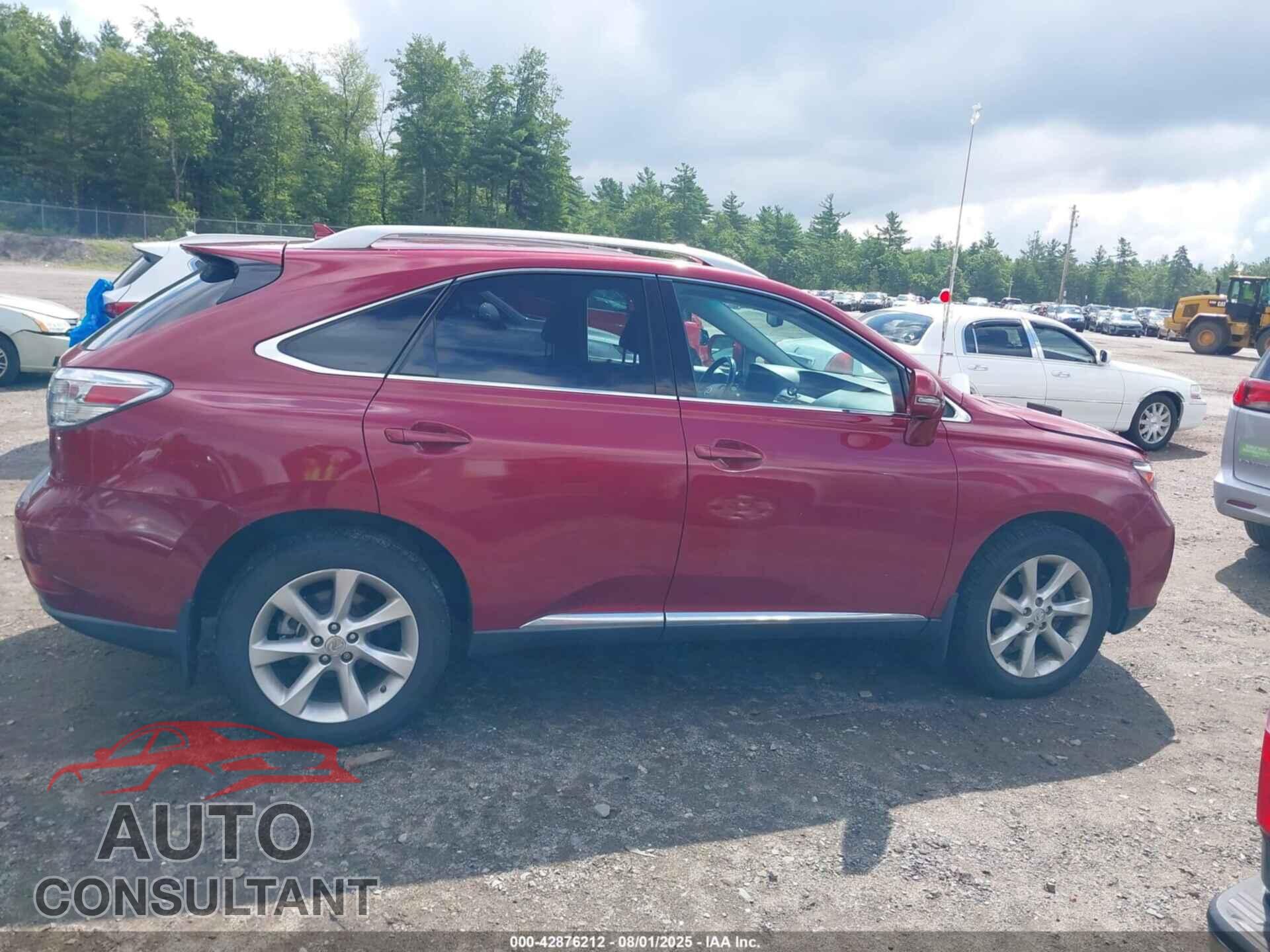 LEXUS RX 350 2011 - 2T2BK1BA6BC091925