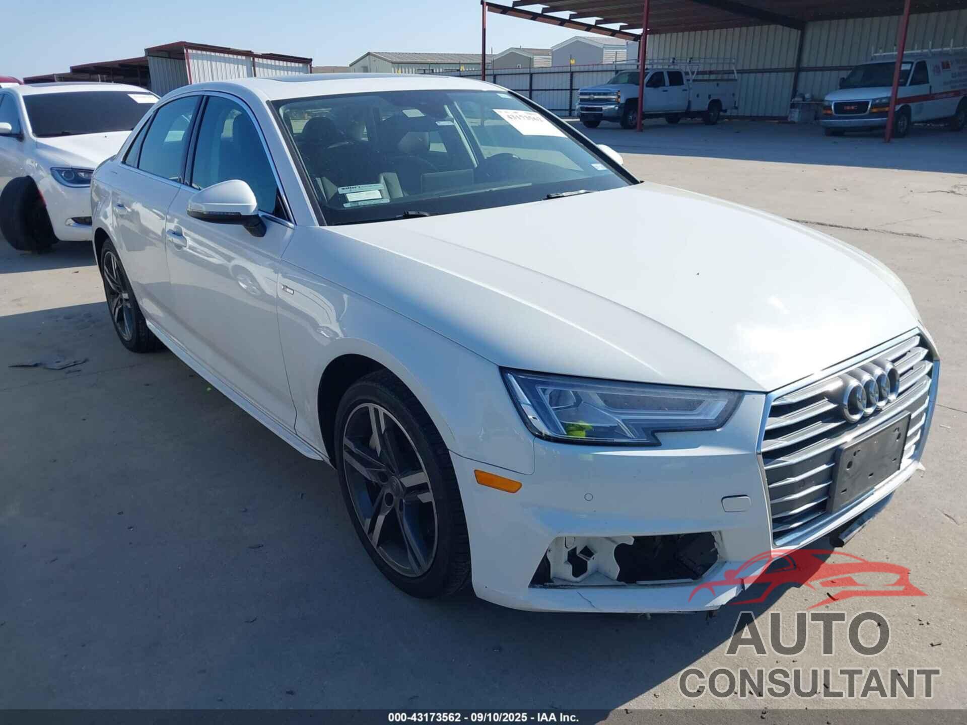 AUDI A4 2017 - WAUENAF40HN028416