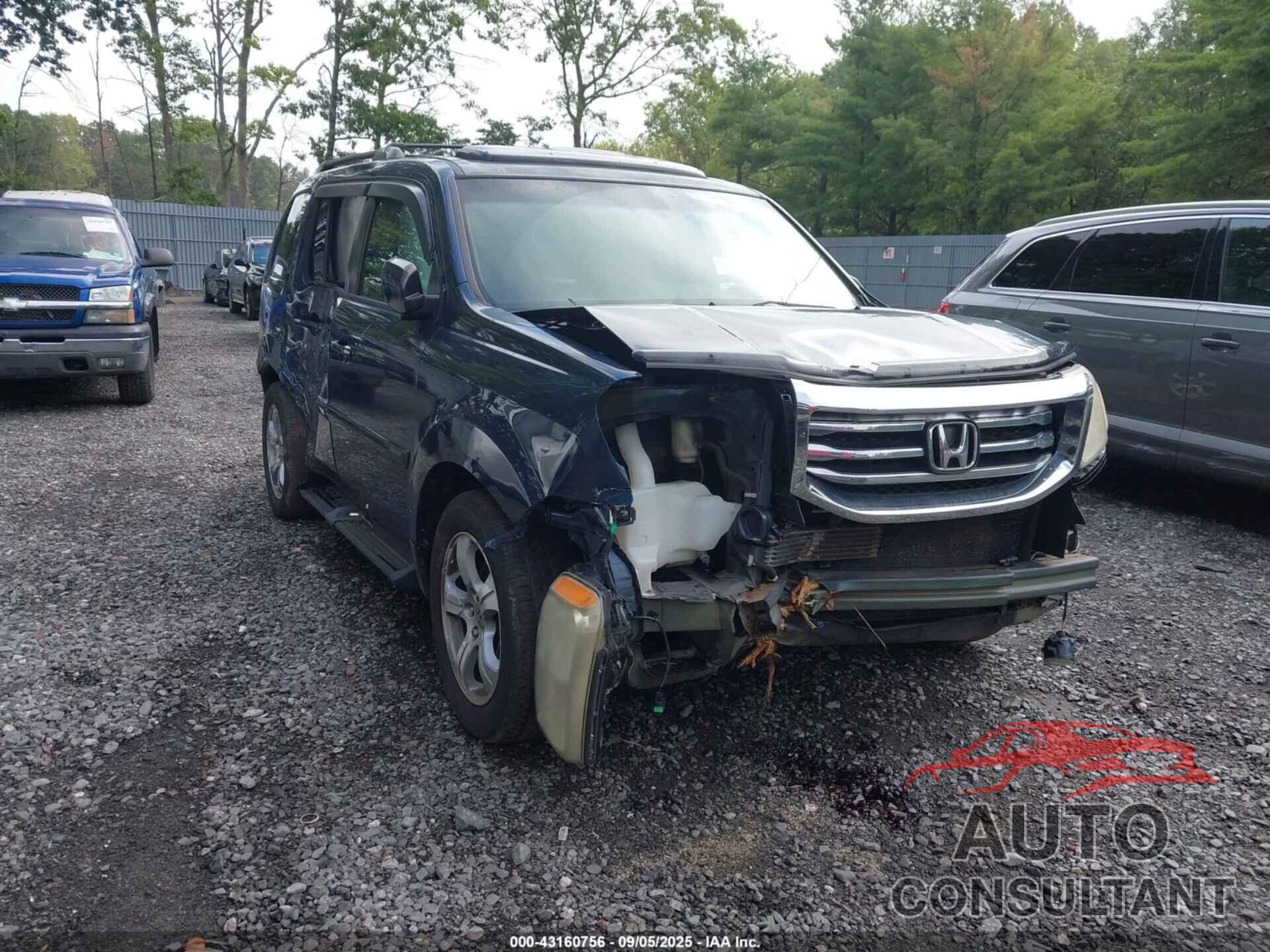 HONDA PILOT 2012 - 5FNYF4H77CB010489
