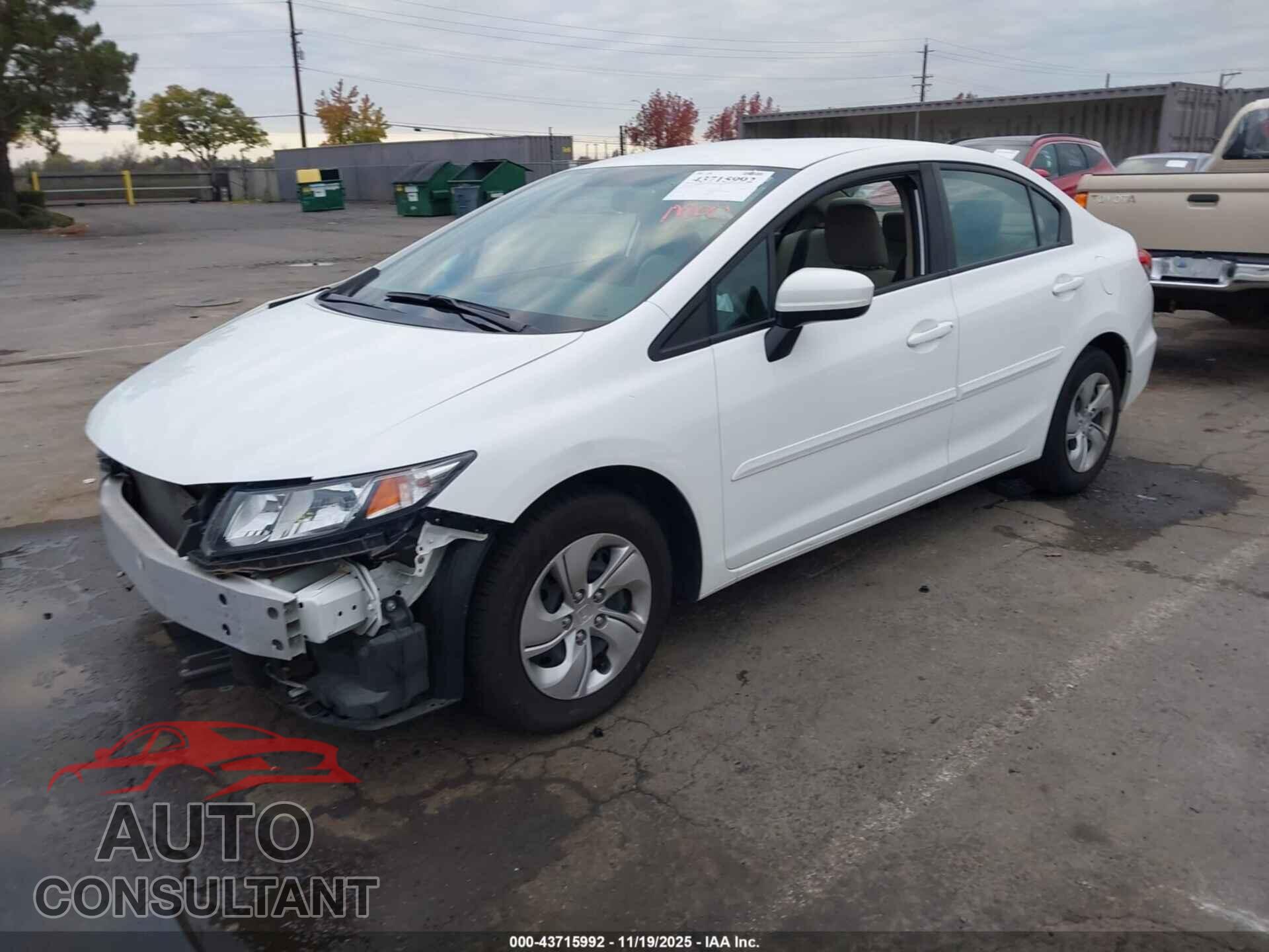 HONDA CIVIC 2014 - 2HGFB2F5XEH516518