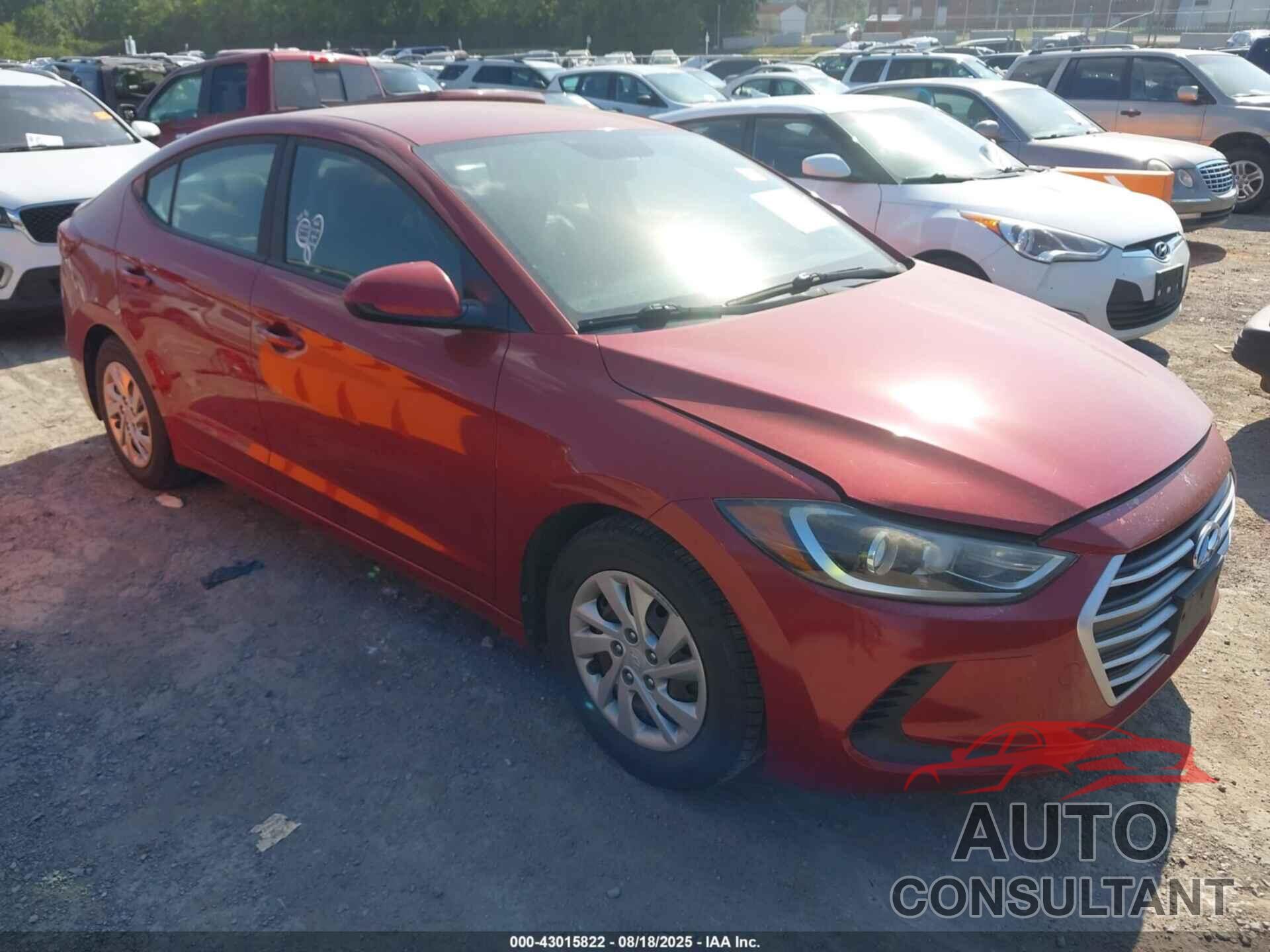 HYUNDAI ELANTRA 2017 - KMHD74LF5HU088774