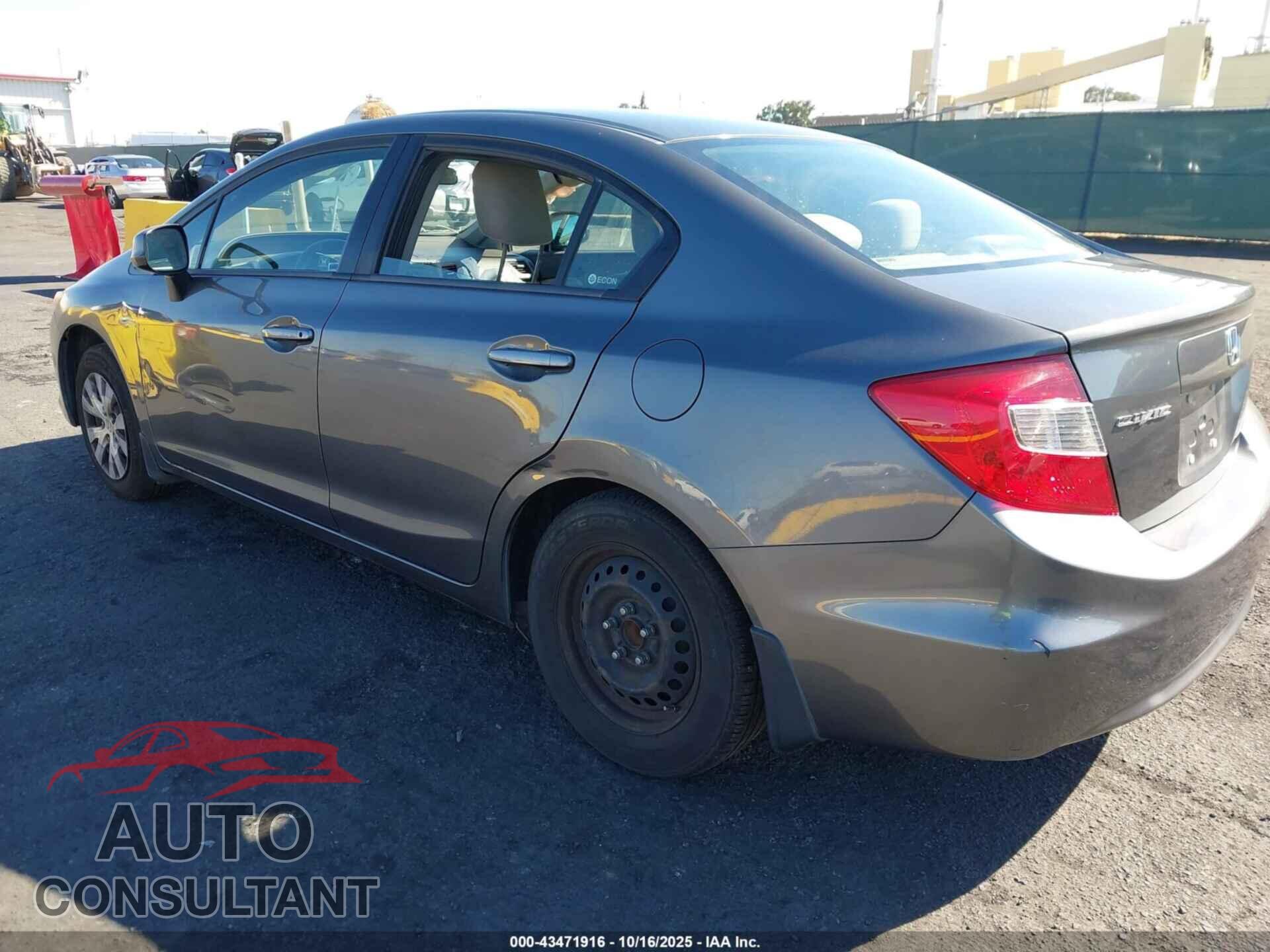 HONDA CIVIC 2012 - 2HGFB2F52CH330680