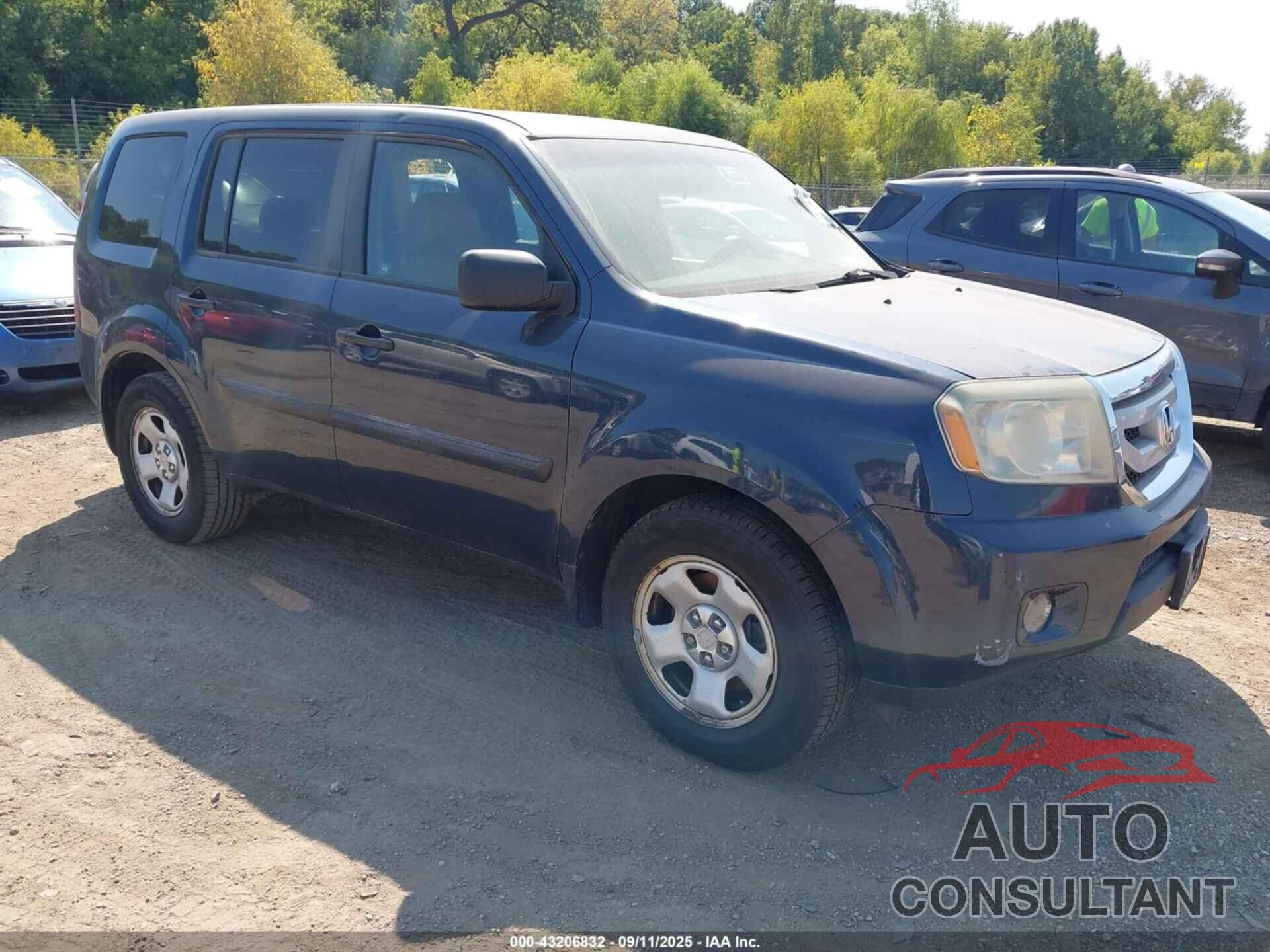 HONDA PILOT 2011 - 5FNYF4H27BB022466