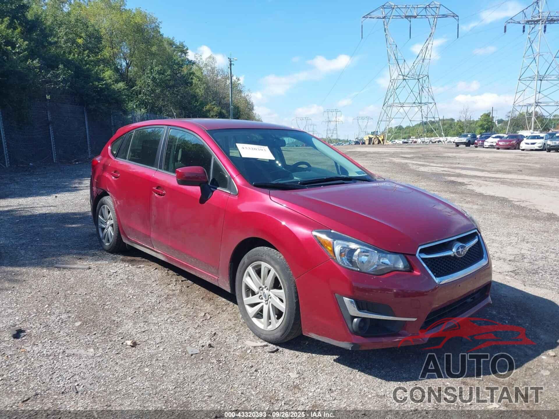 SUBARU IMPREZA 2016 - JF1GPAD69G8321988