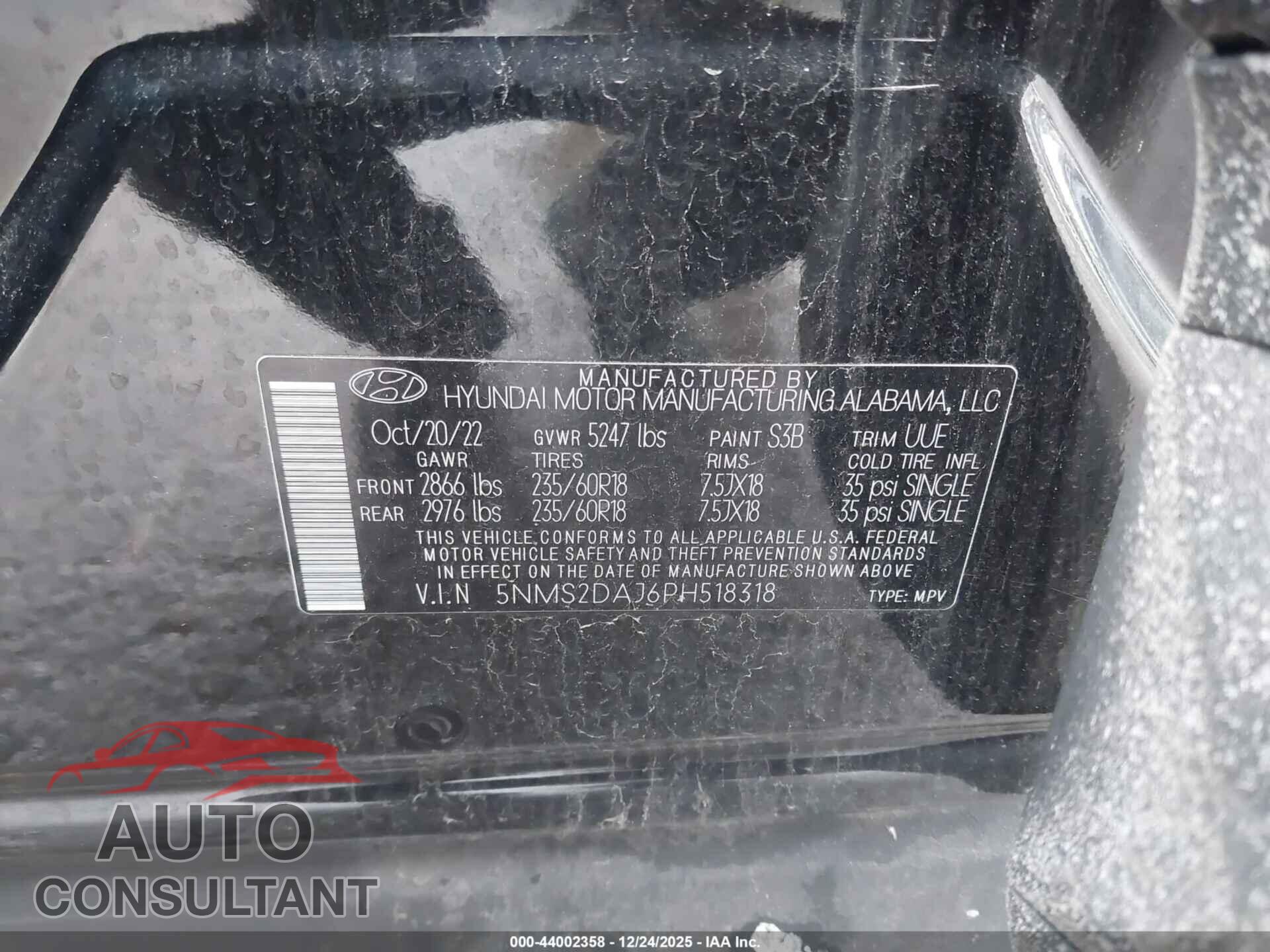 HYUNDAI SANTA FE 2023 - 5NMS2DAJ6PH518318