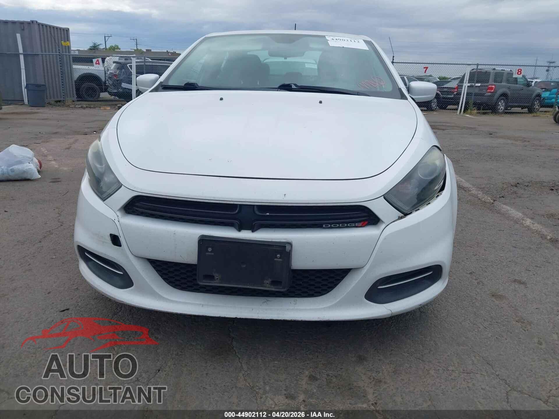 DODGE DART 2015 - 1C3CDFBB1FD223172