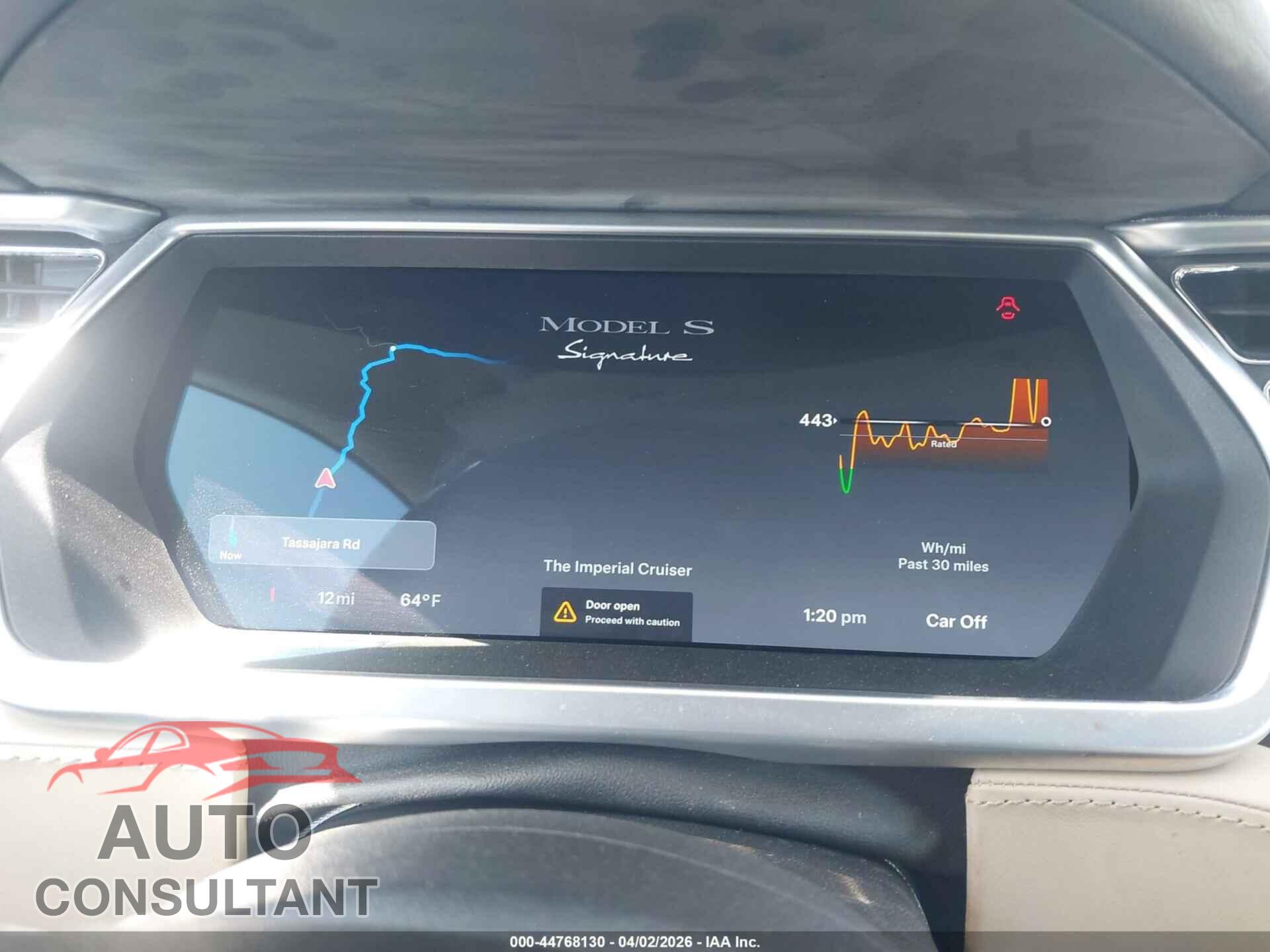 TESLA MODEL S 2012 - 5YJSA1DN1CFS00151