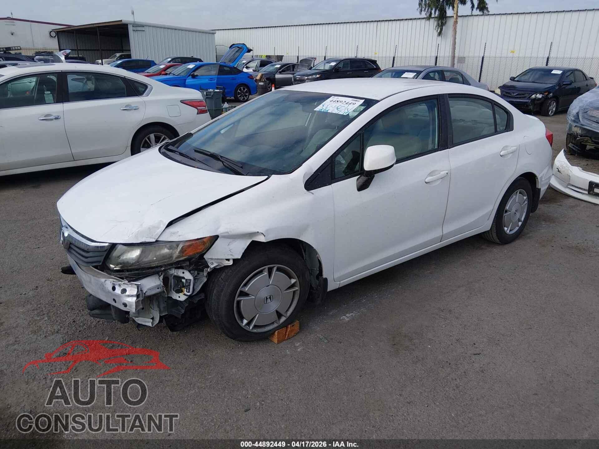 HONDA CIVIC 2012 - 2HGFB2F6XCH545328