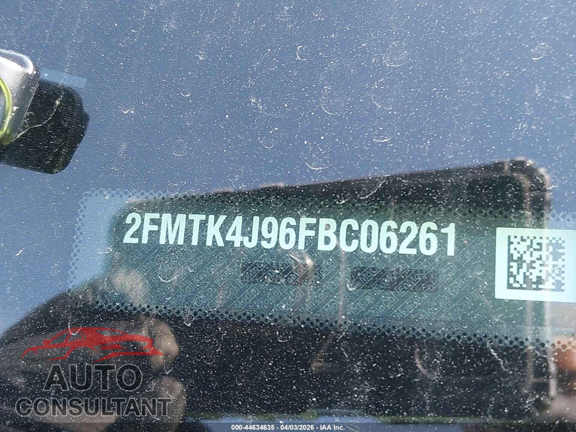 FORD EDGE 2015 - 2FMTK4J96FBC06261