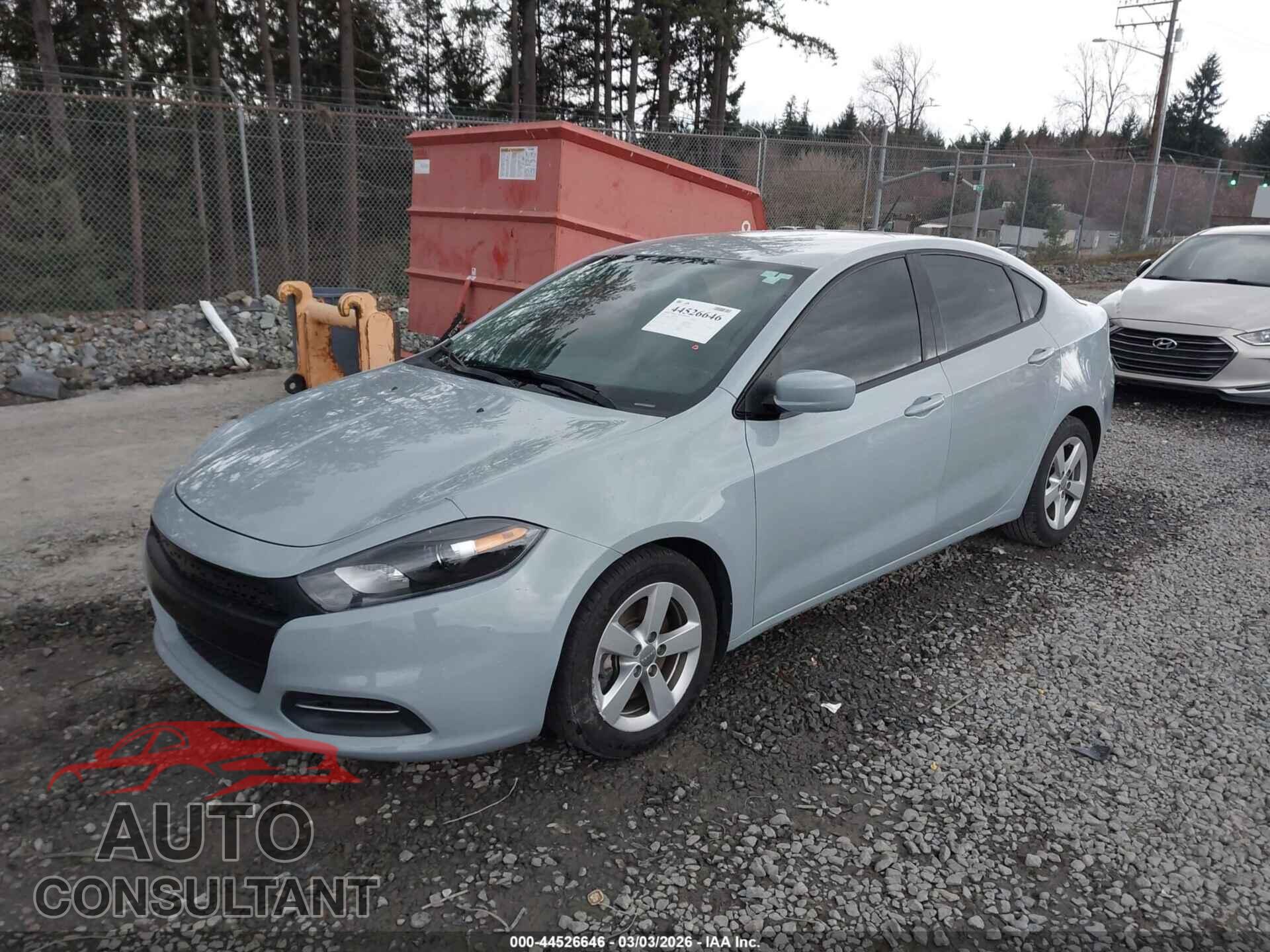 DODGE DART 2015 - 1C3CDFBB1FD187628