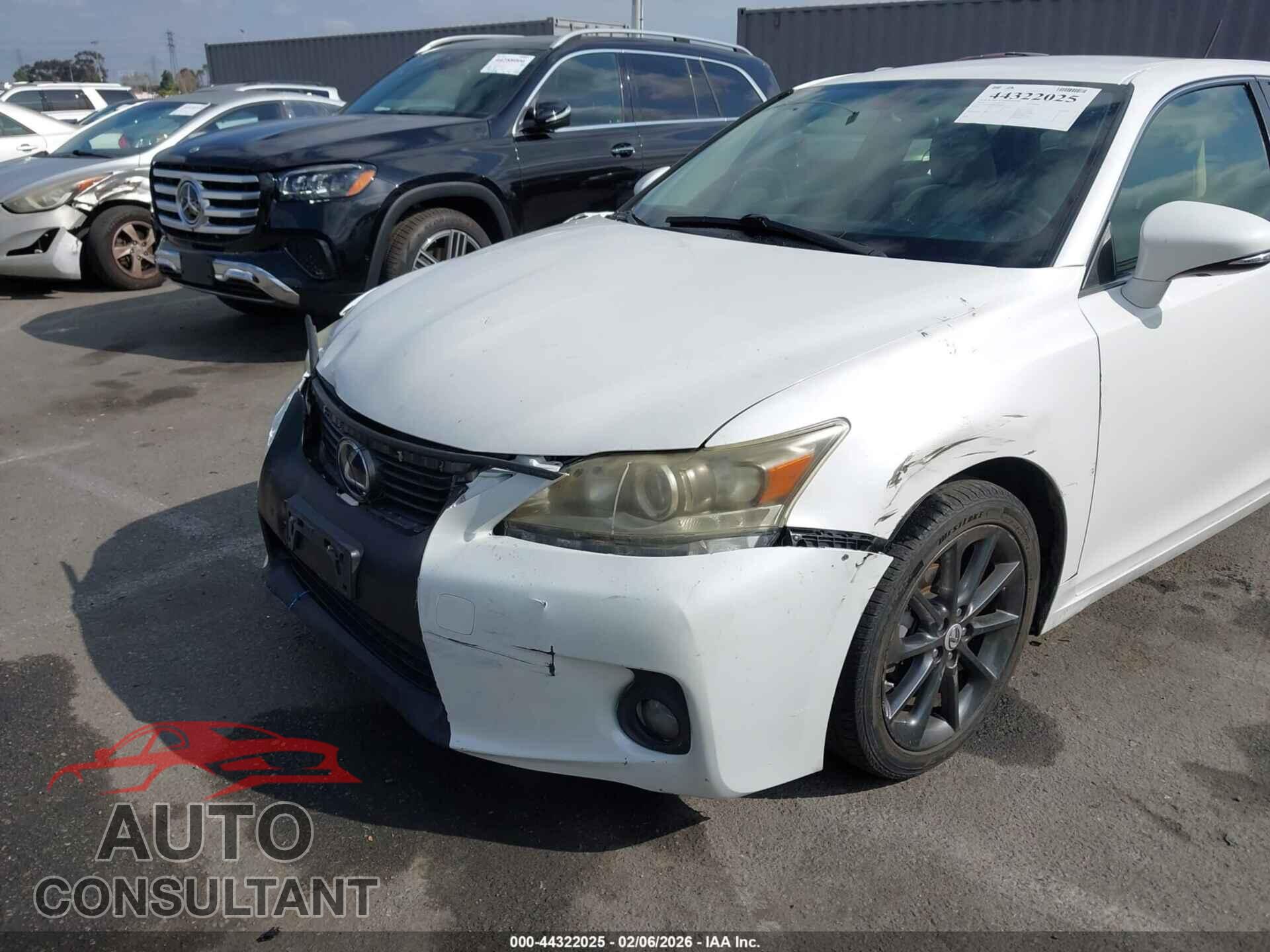 LEXUS CT 200H 2012 - JTHKD5BH8C2089045