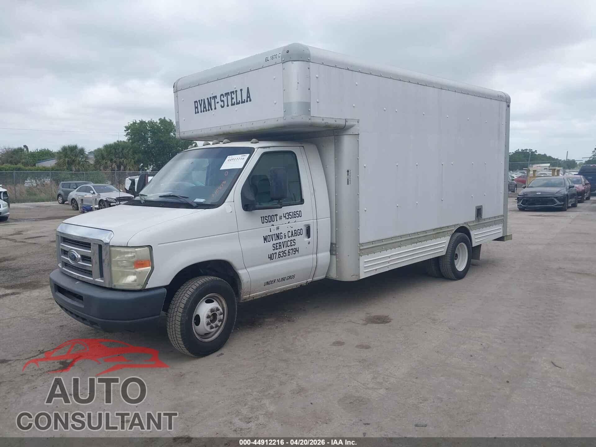 FORD E-450 CUTAWAY 2009 - 1FDXE45S49DA10873