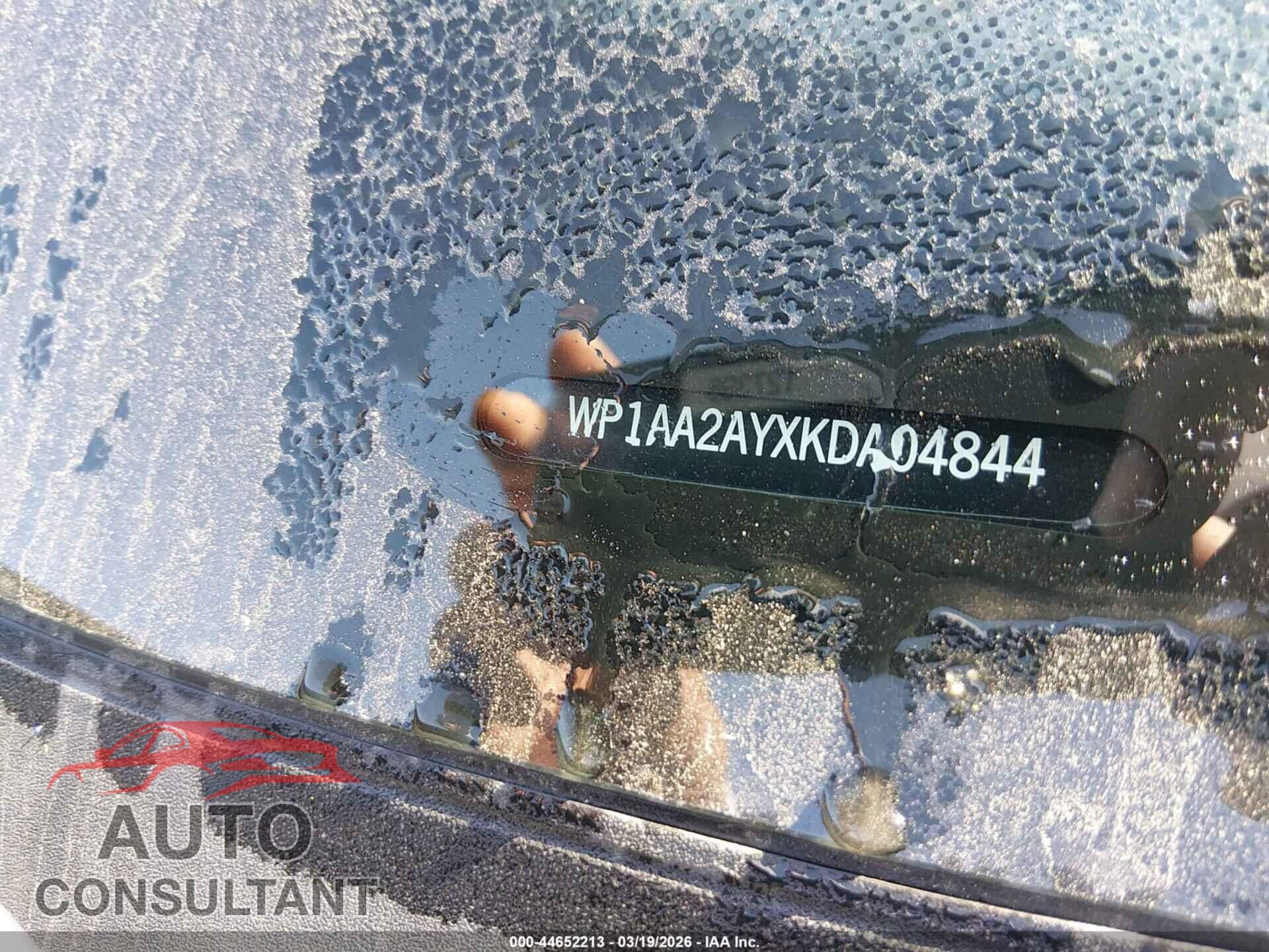 PORSCHE CAYENNE 2019 - WP1AA2AYXKDA04844