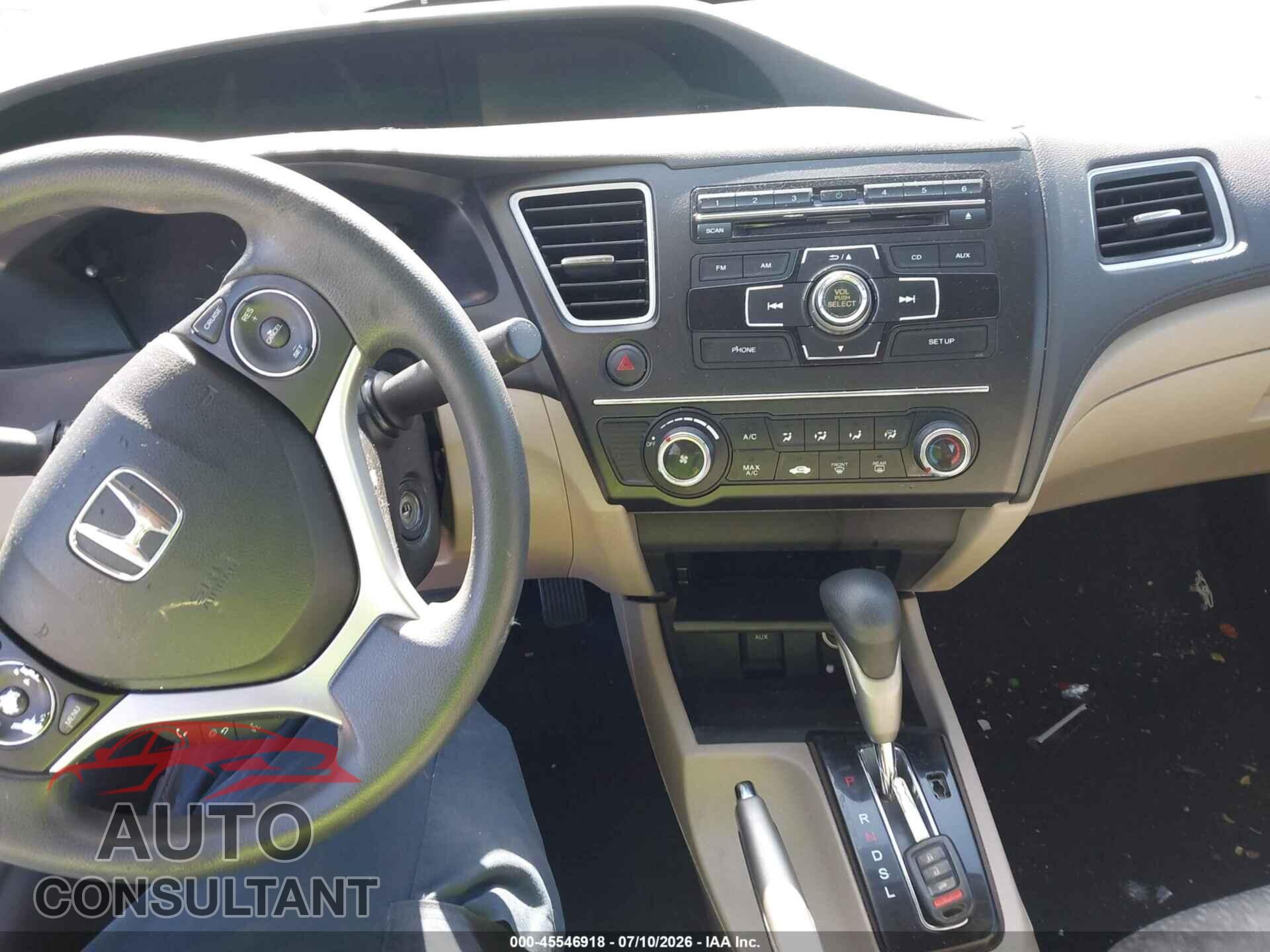 HONDA CIVIC 2014 - 19XFB2F58EE211187