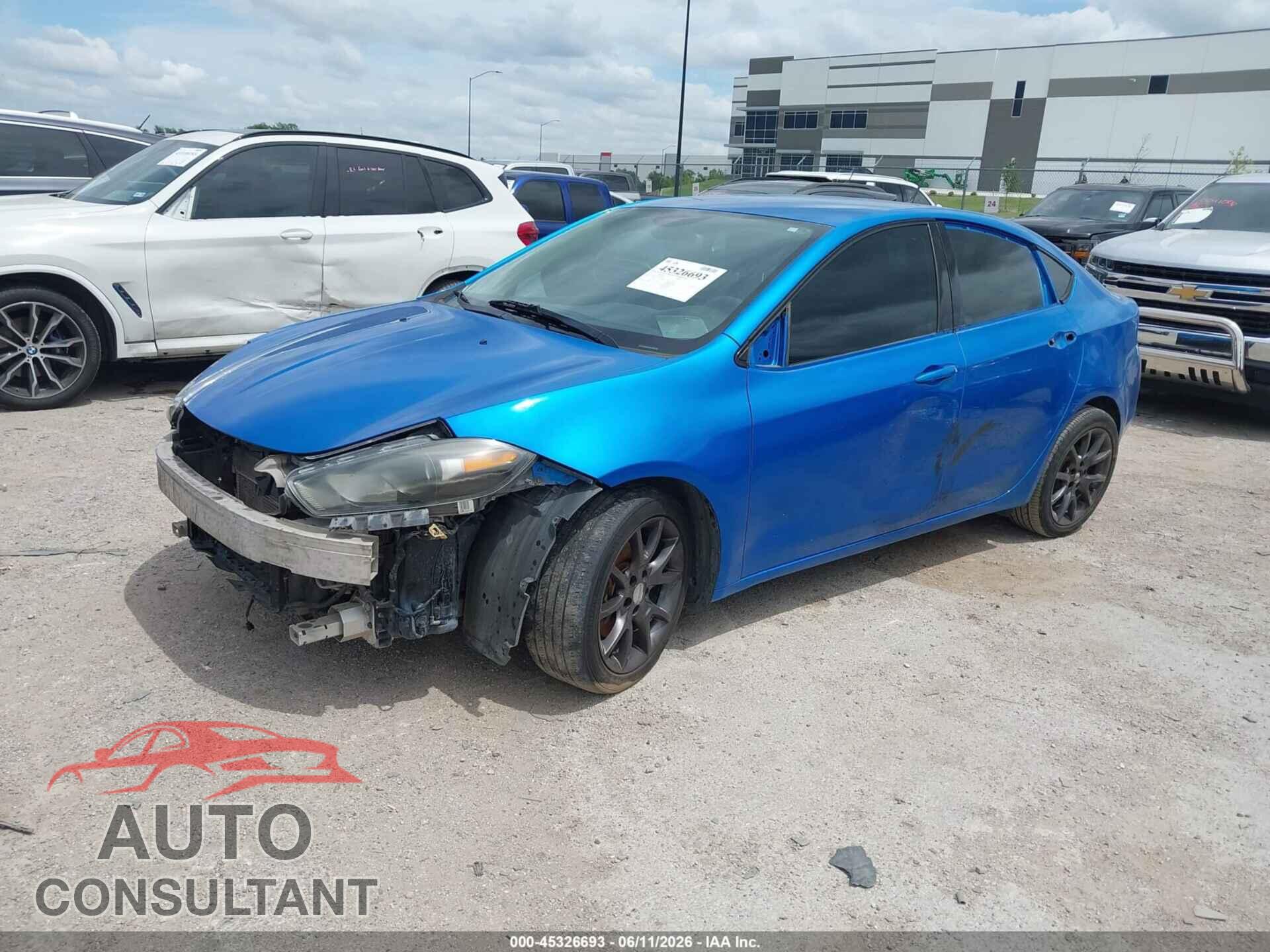 DODGE DART 2015 - 1C3CDFAAXFD392275