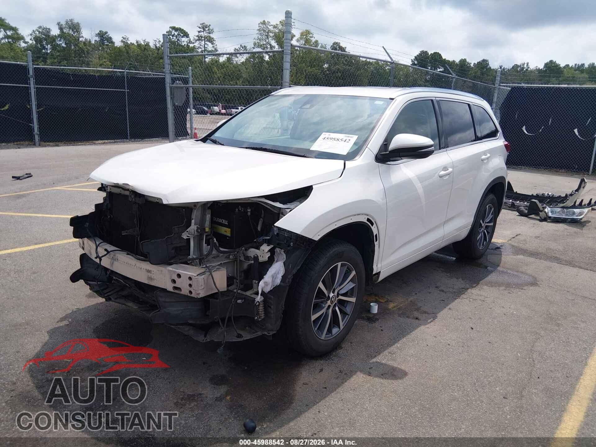 TOYOTA HIGHLANDER 2017 - 5TDKZRFH2HS520077