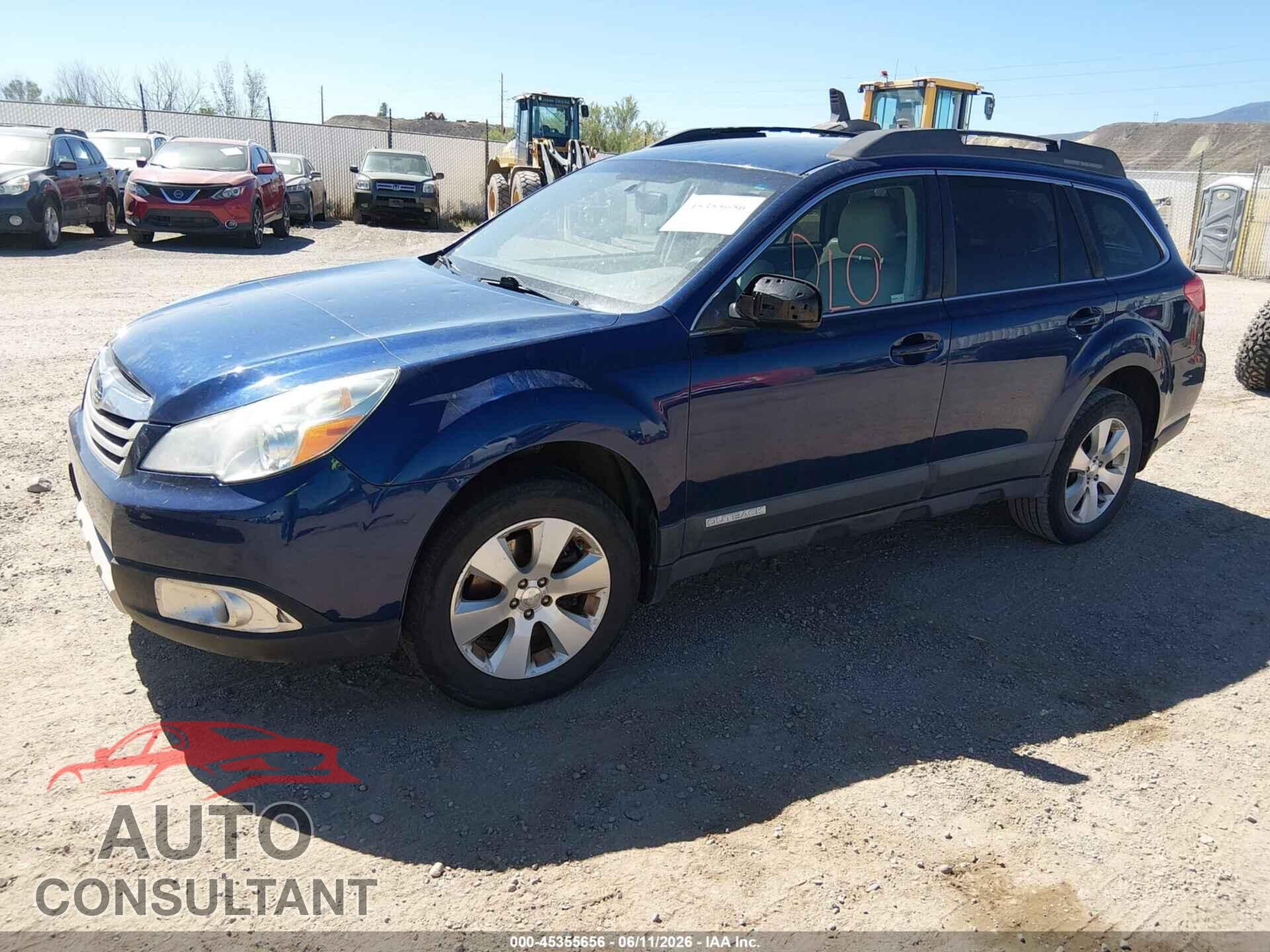 SUBARU OUTBACK 2011 - 4S4BRDJC8B2346802