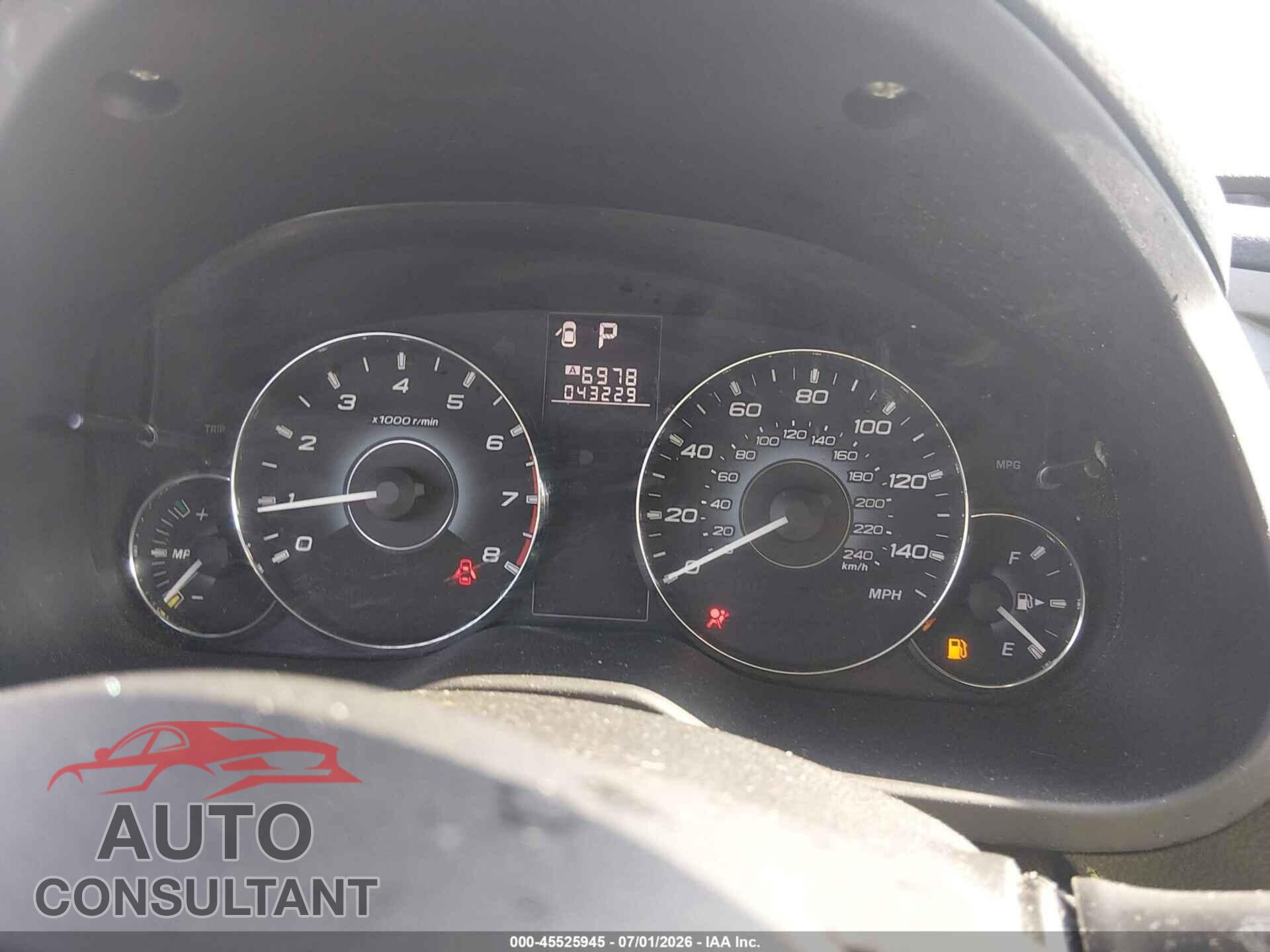SUBARU OUTBACK 2010 - 4S4BRBDC8A3321505