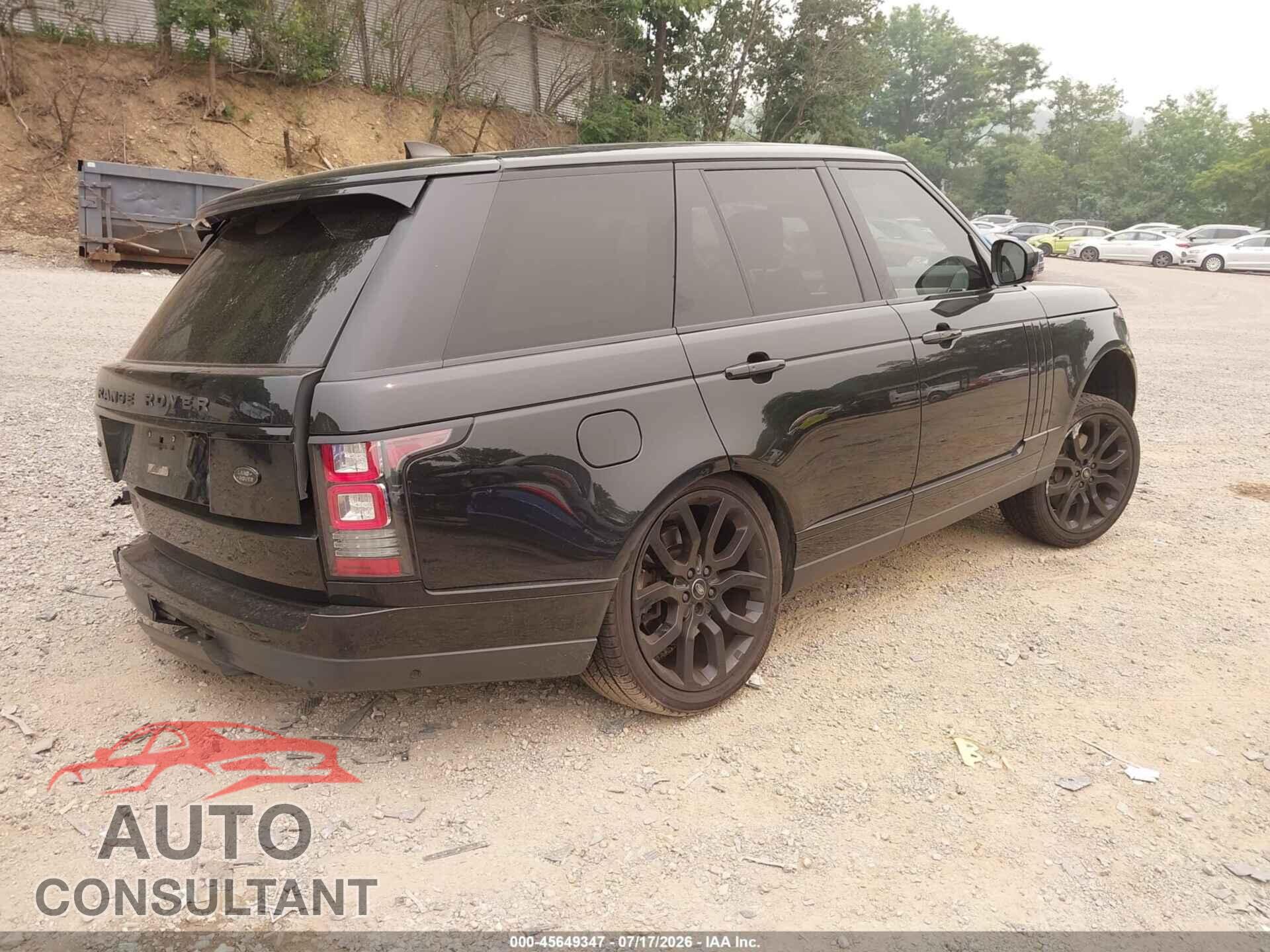 LAND ROVER RANGE ROVER 2017 - SALGS2FE9HA363354