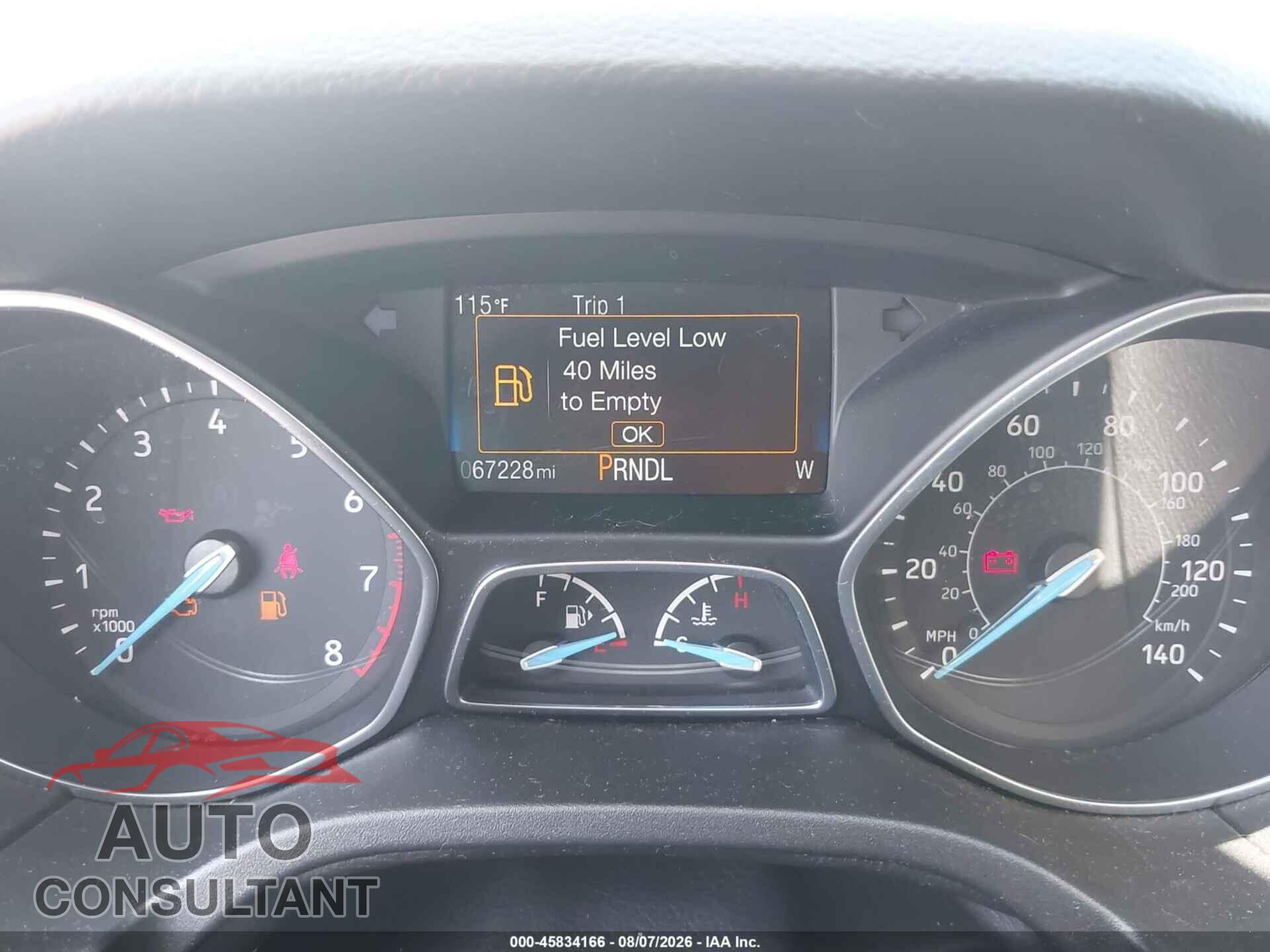 FORD FOCUS 2017 - 1FADP3F24HL296180