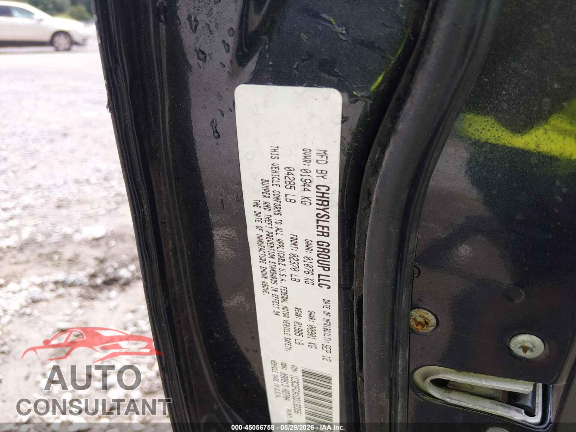 DODGE DART 2013 - 1C3CDFCA1DD132356