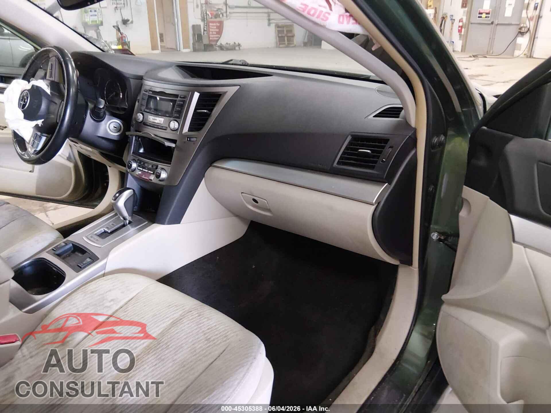 SUBARU OUTBACK 2012 - 4S4BRBCCXC3244611