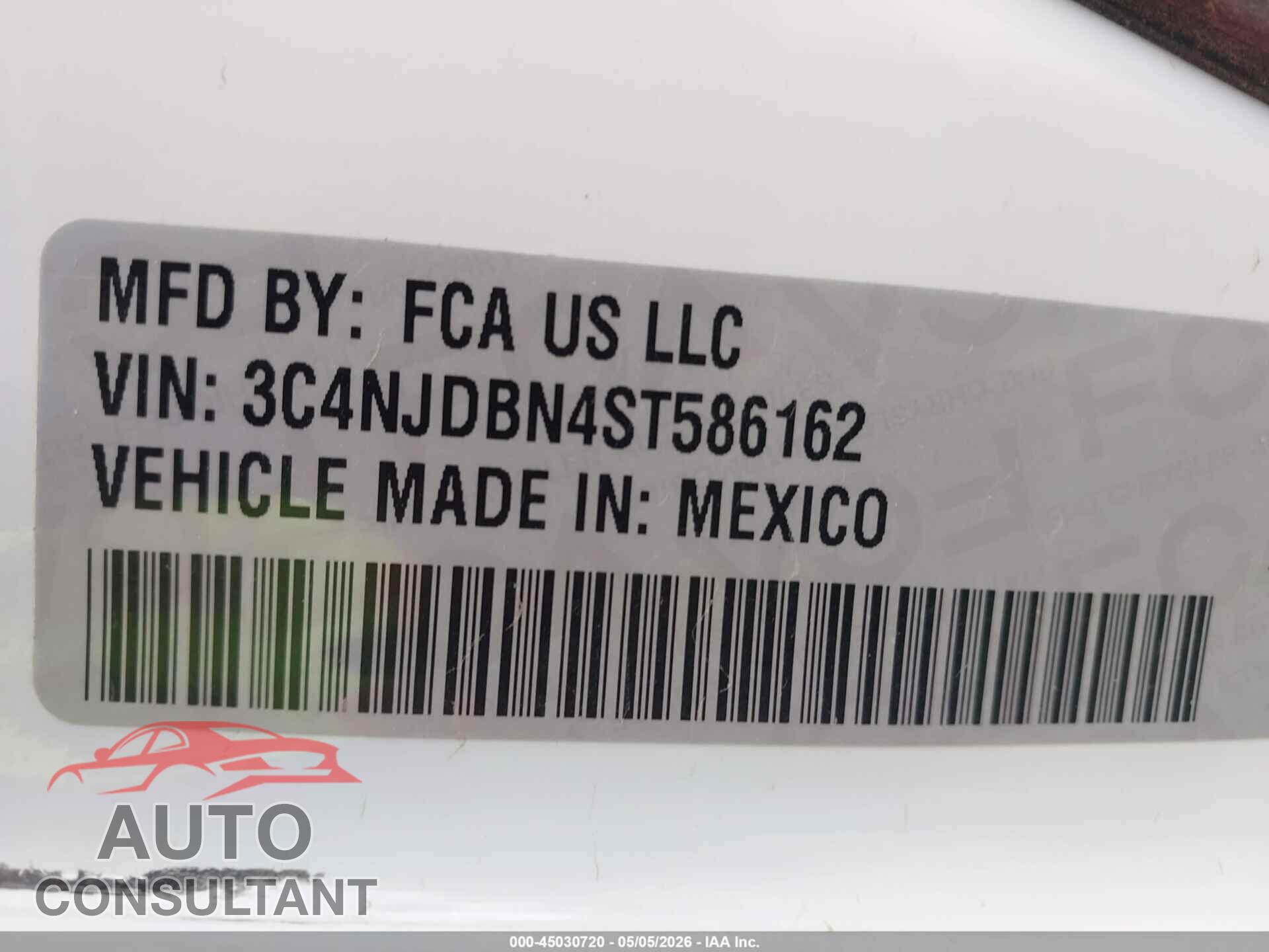 JEEP COMPASS 2025 - 3C4NJDBN4ST586162