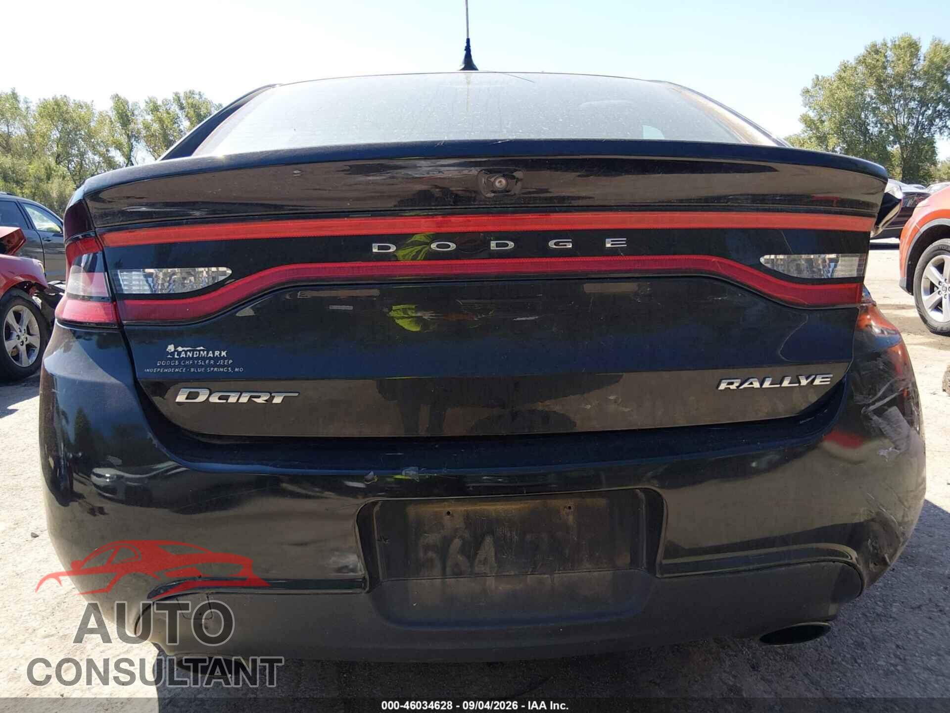 DODGE DART 2015 - 1C3CDFBB2FD301927